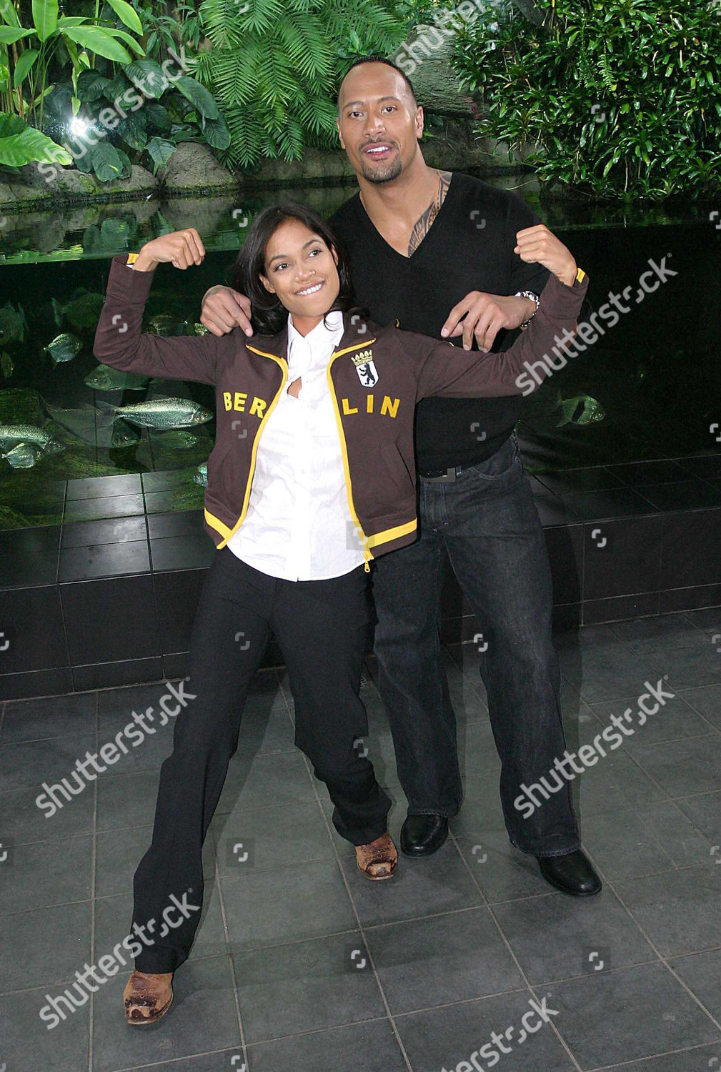 Rosario Dawson Dwayne Johnson Editorial Stock Photo Stock Image