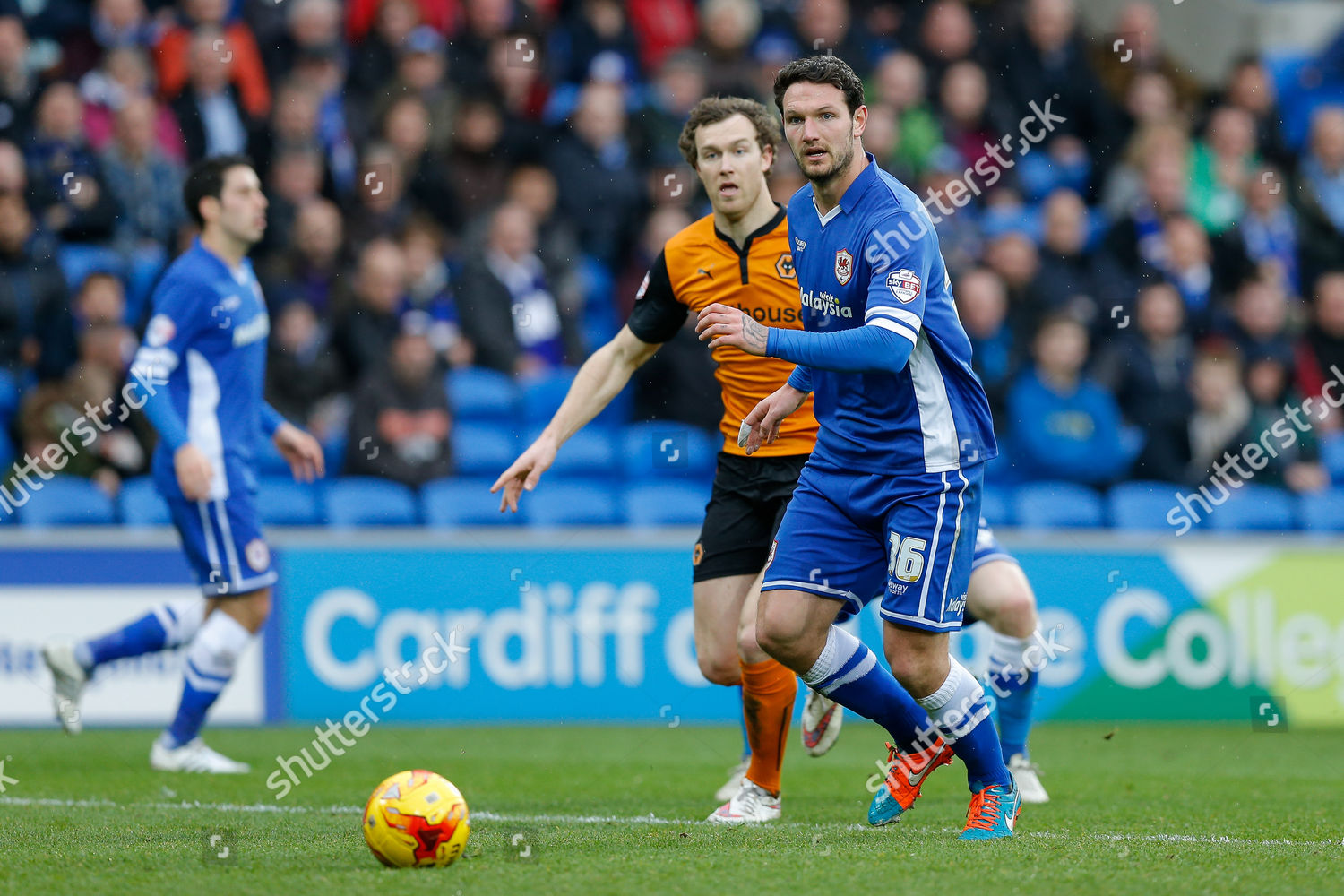 Sean Morrison Cardiff City Action Editorial Stock Photo - Stock Image ...