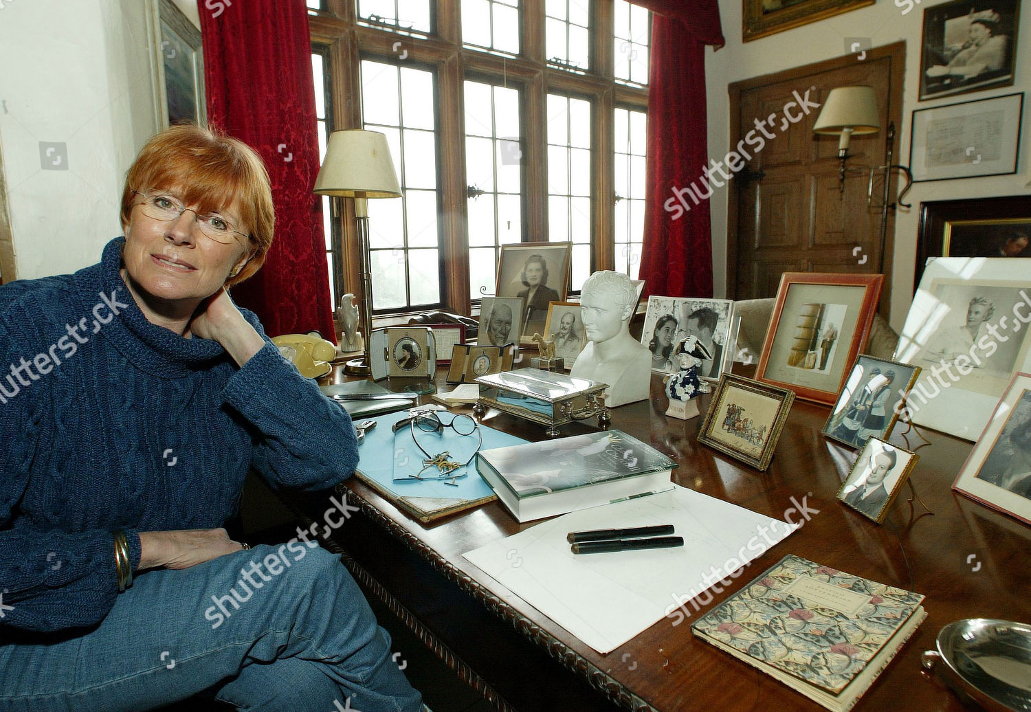 Celia Sandys Churchills Desk Editorial Stock Photo Stock Image