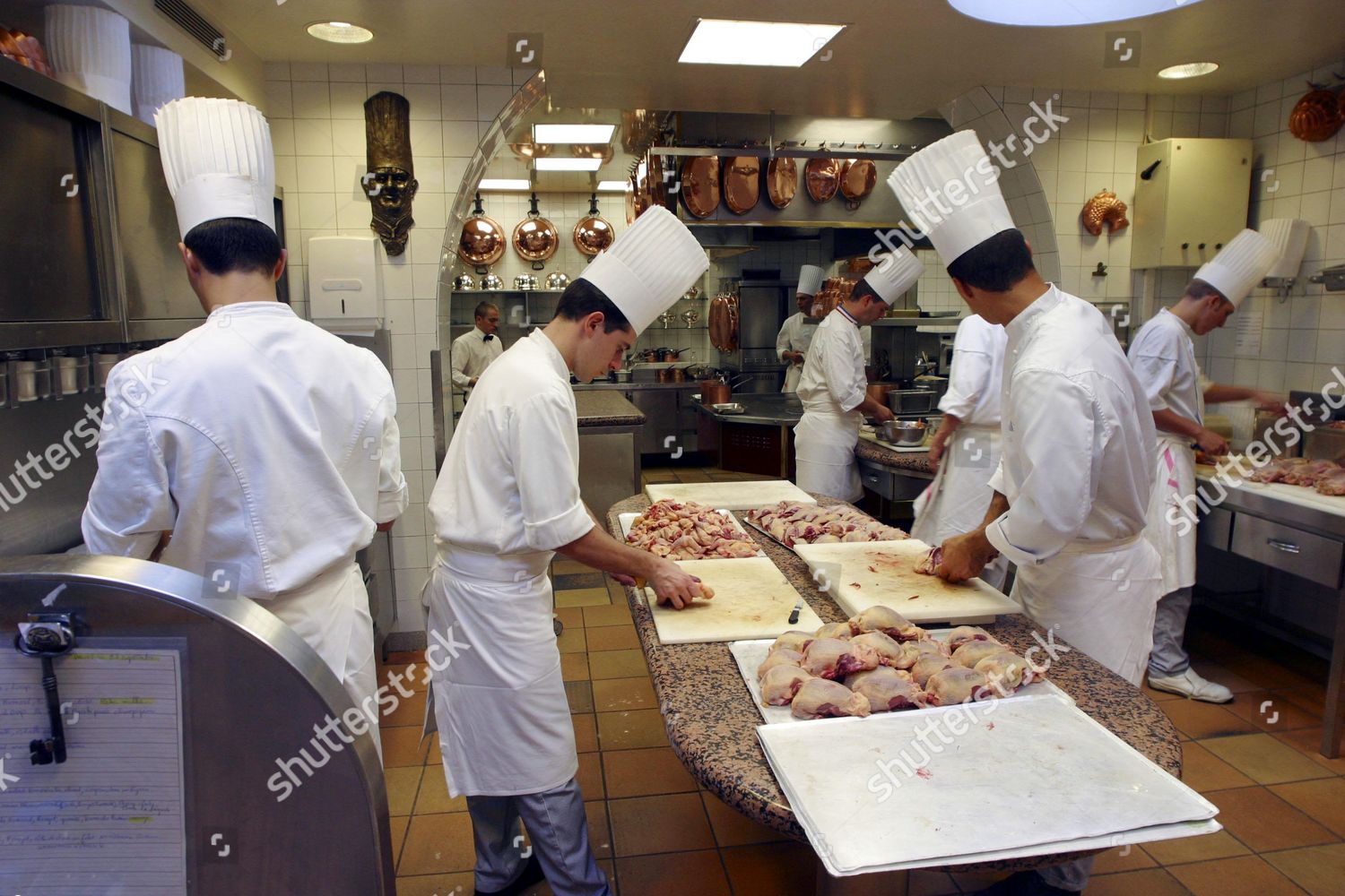 Kitchen Lauberge De Collognes Restaurant Editorial Stock Photo Stock   Shutterstock 449855e 