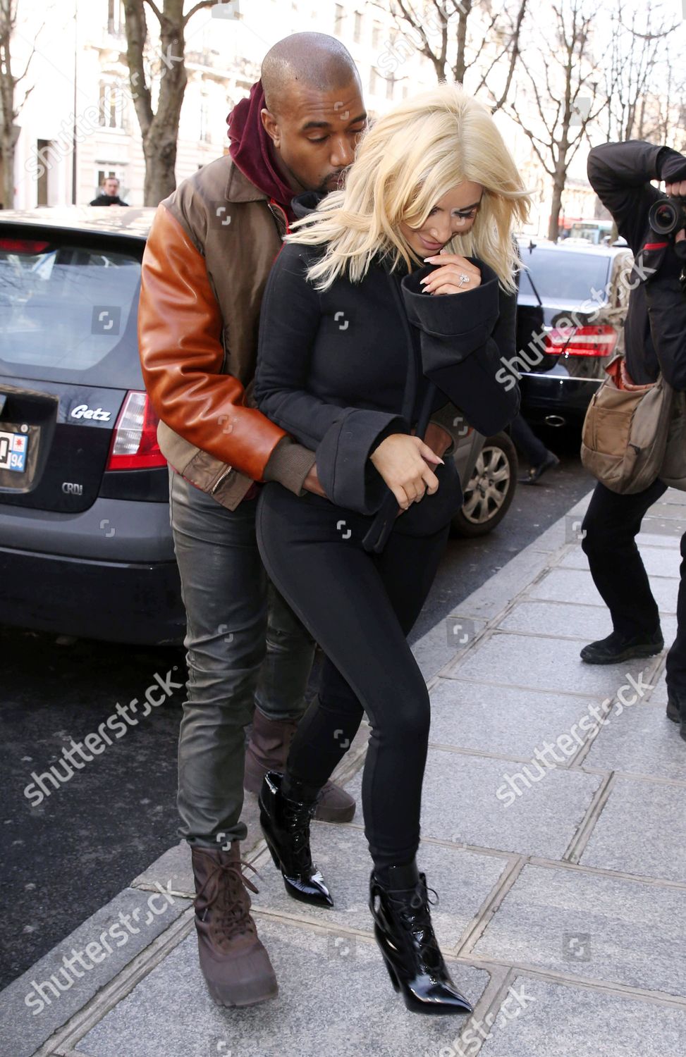 Kanye West Grabbing Kim Kardashian West Editorial Stock Photo - Stock ...