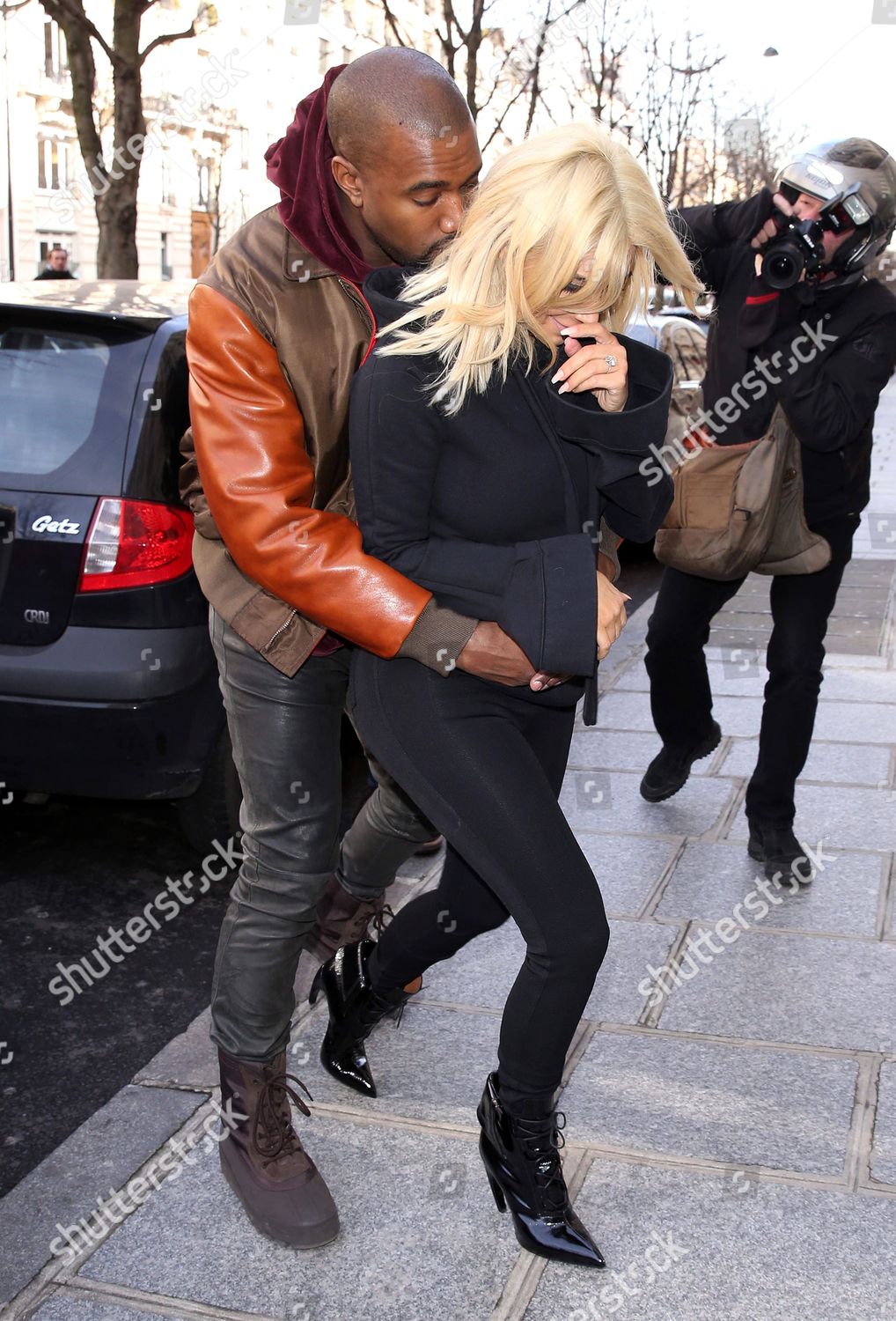 Kanye West Grabbing Kim Kardashian West Editorial Stock Photo - Stock ...