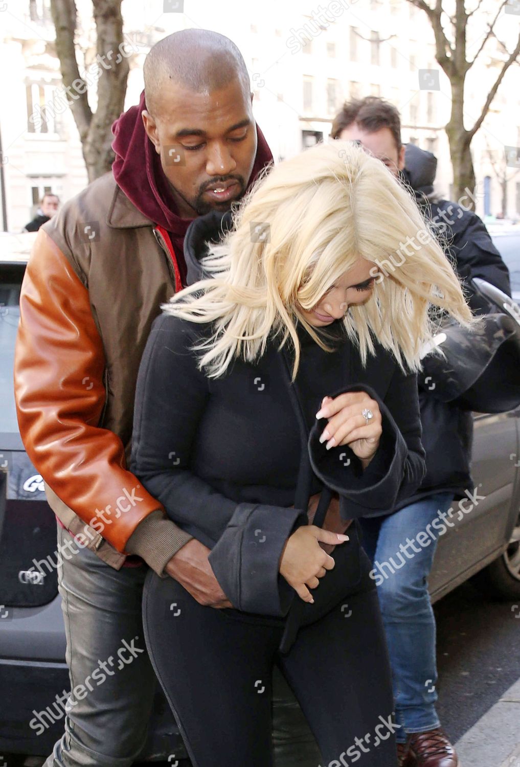 Kanye West Grabbing Kim Kardashian West Editorial Stock Photo - Stock ...