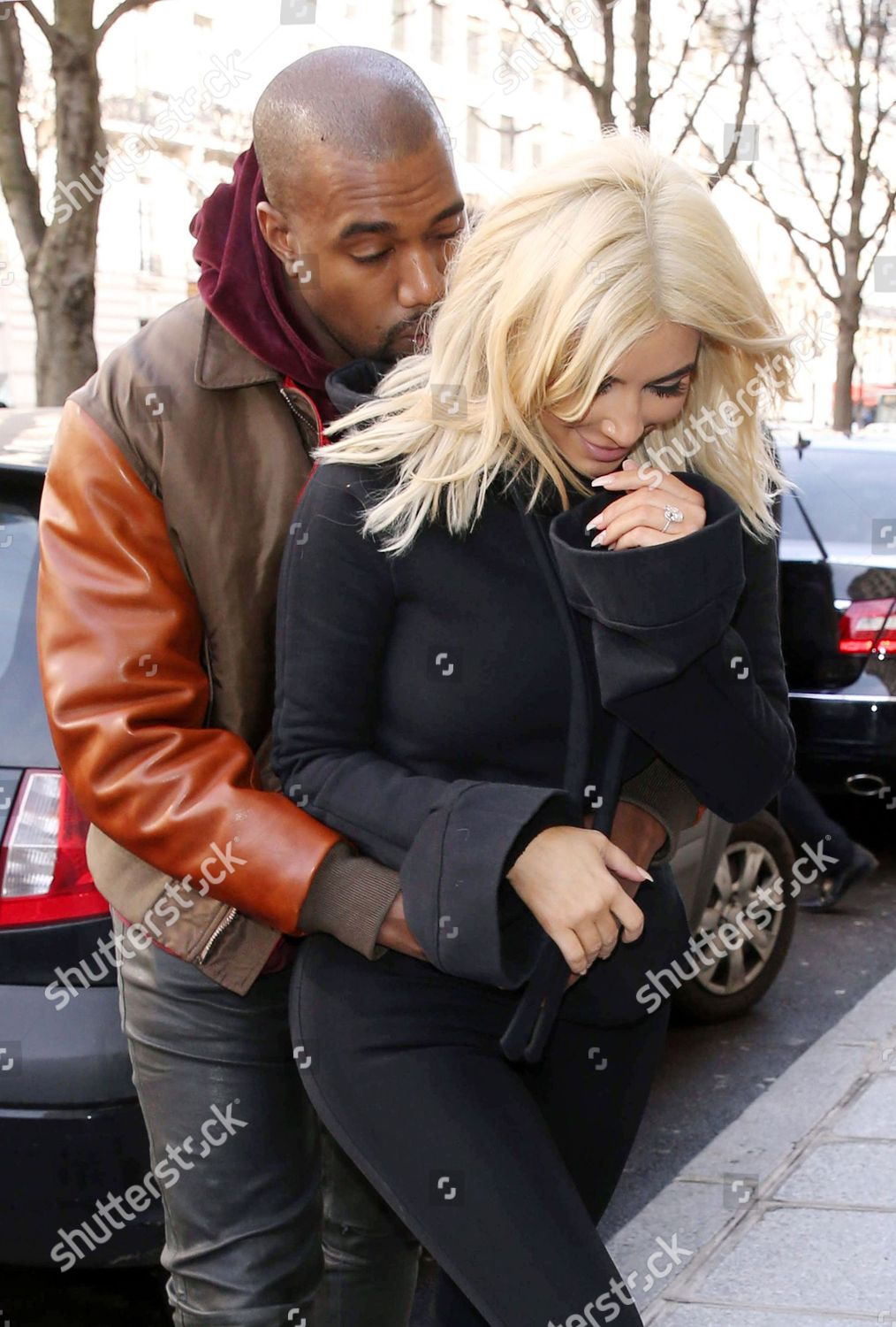 Kanye West Grabbing Kim Kardashian West Editorial Stock Photo - Stock ...