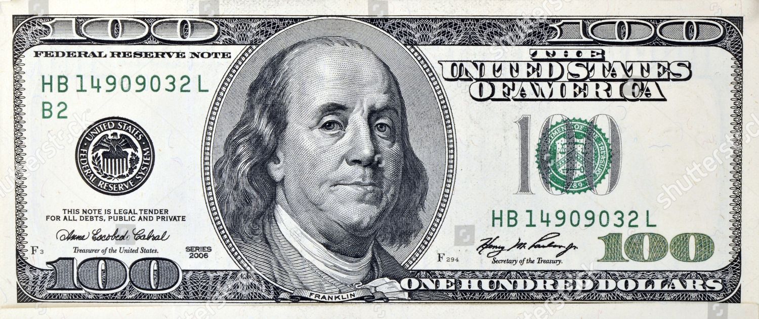 100dollar Bill Editorial Stock Photo - Stock Image | Shutterstock