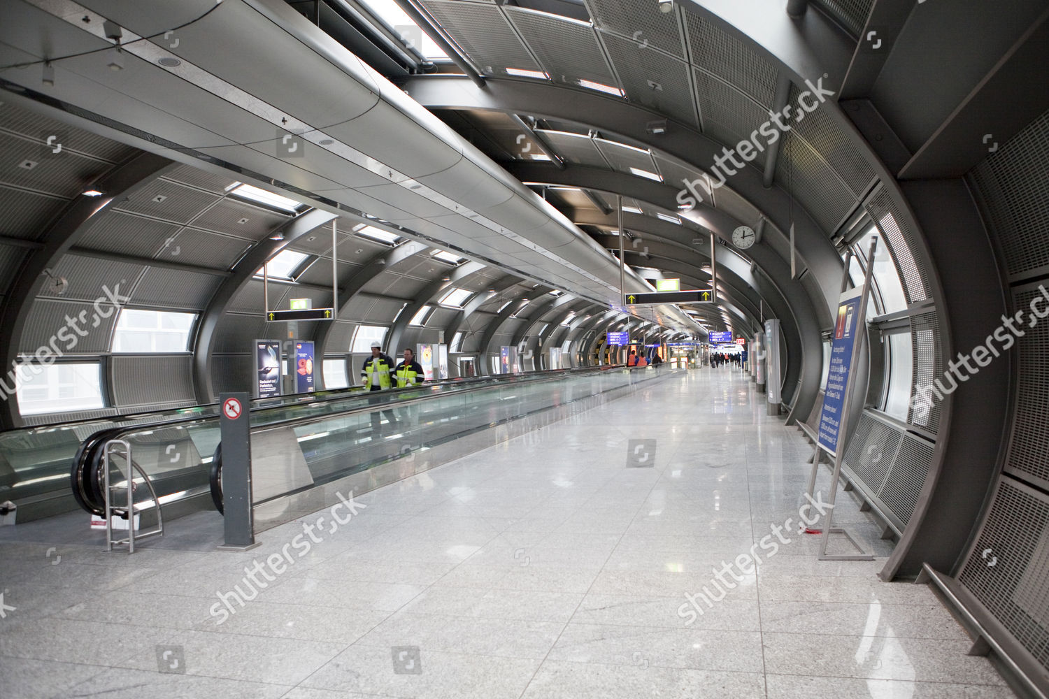 Moving Walkway Airail Terminal Frankfurt Airport Editorial Stock Photo 