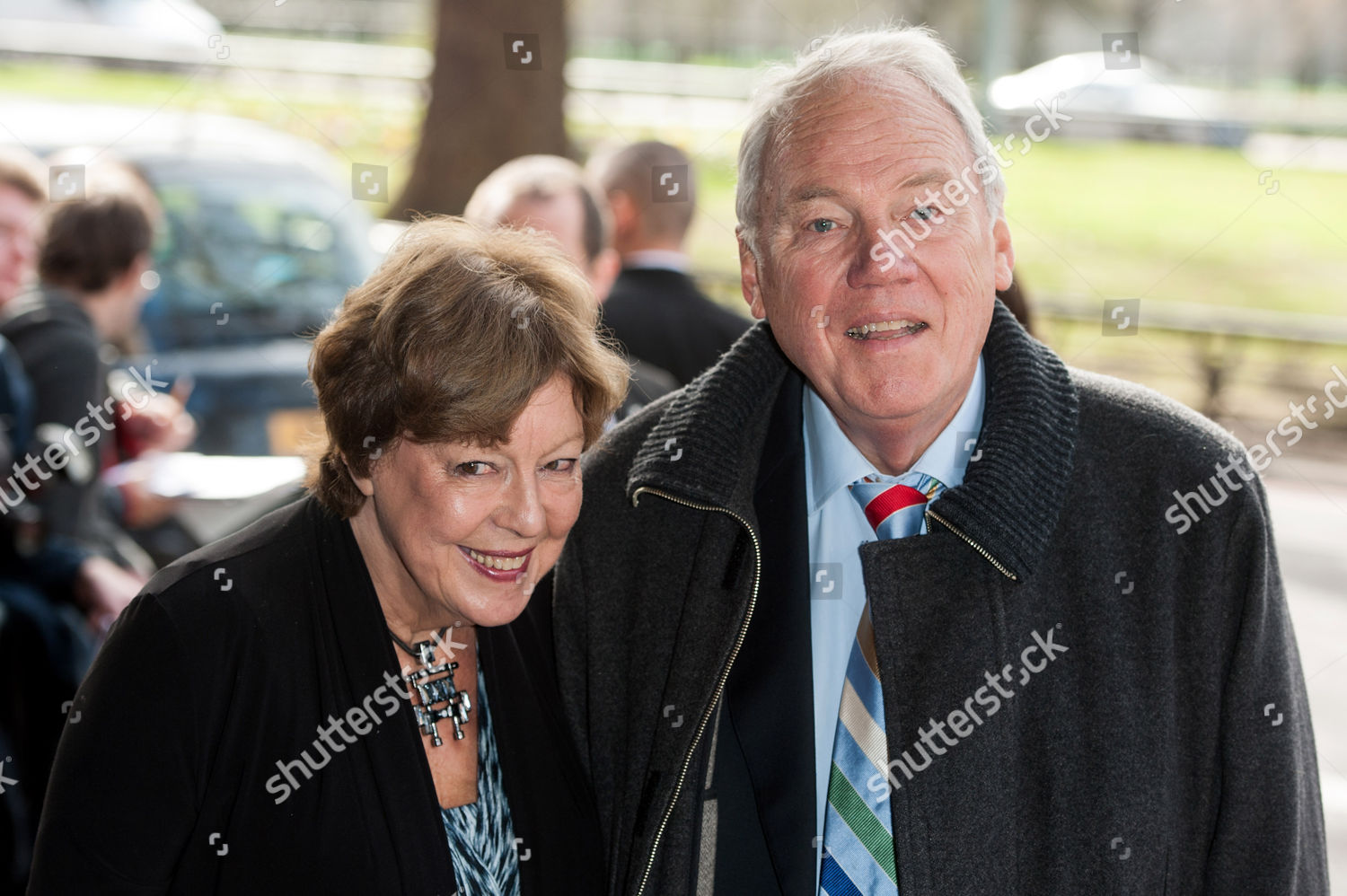 Peter Sissons R Arrives Wife Sylvia Editorial Stock Photo - Stock Image ...