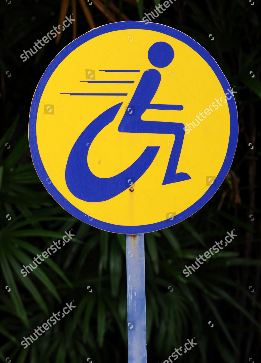 Sign Disabled Parking Space Editorial Stock Photo Stock Image