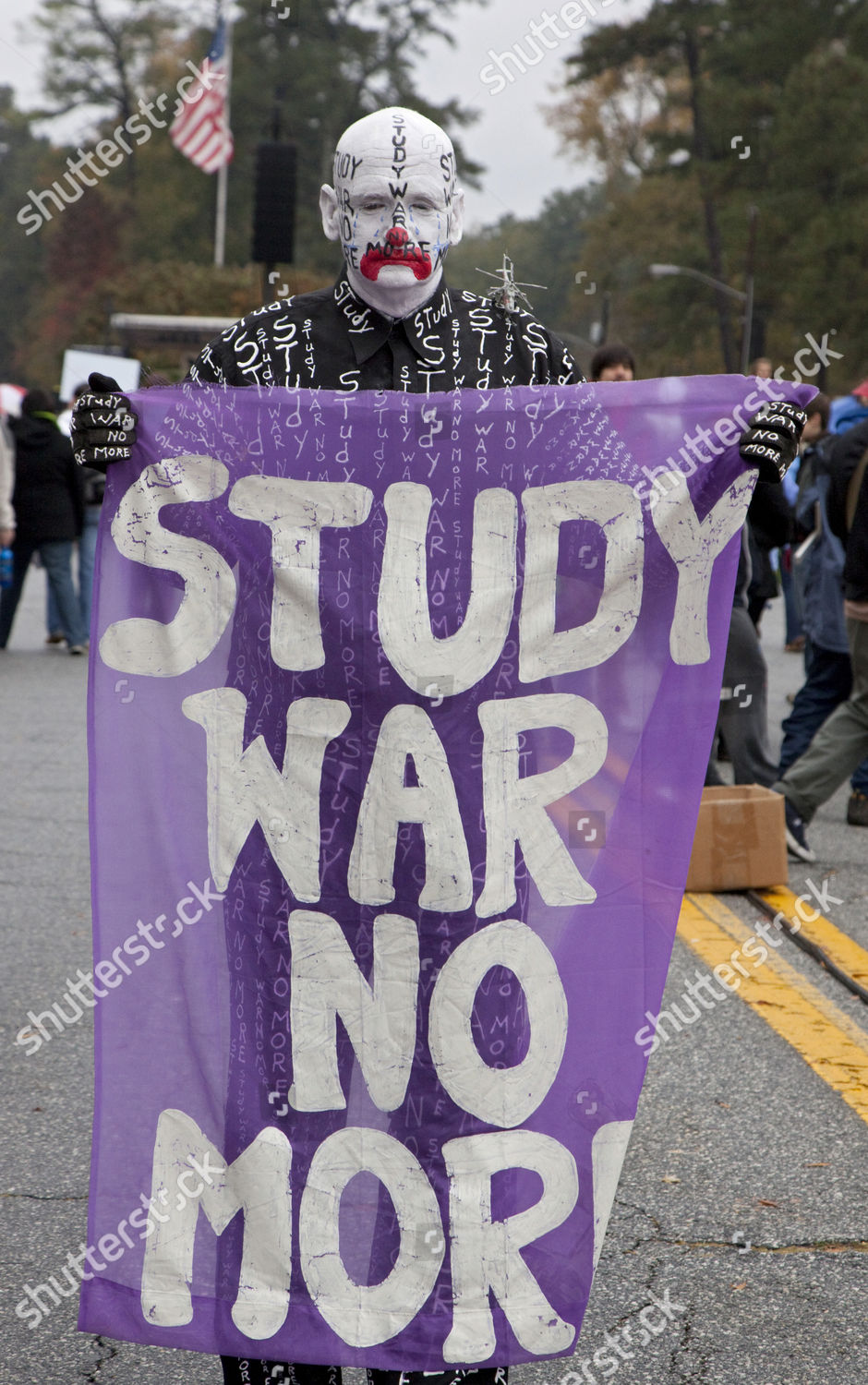 Thousands People Rallied Gates Fort Benning Editorial Stock Photo