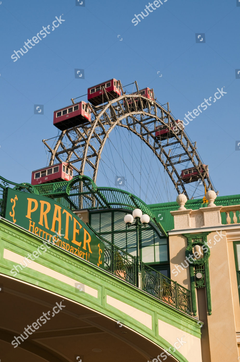 Wiener Riesenrad Viennese Giant Ferris Wheel Editorial Stock Photo ...