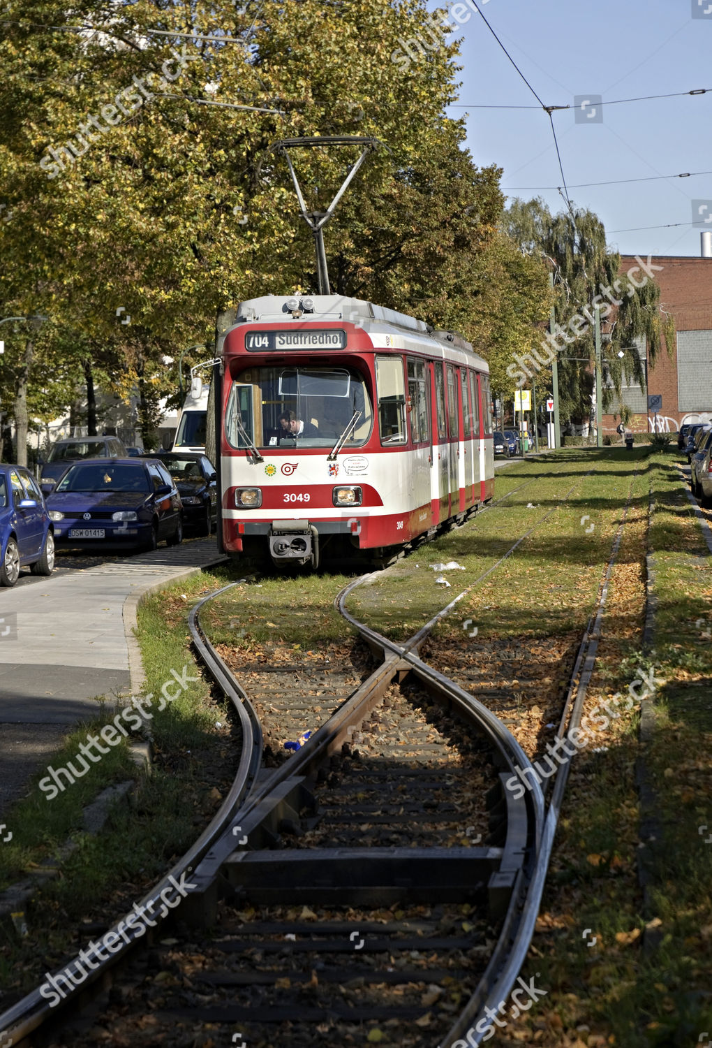 Rheinbahn Tram Type Gt85 Terminus Derendorf Editorial Stock Photo ...