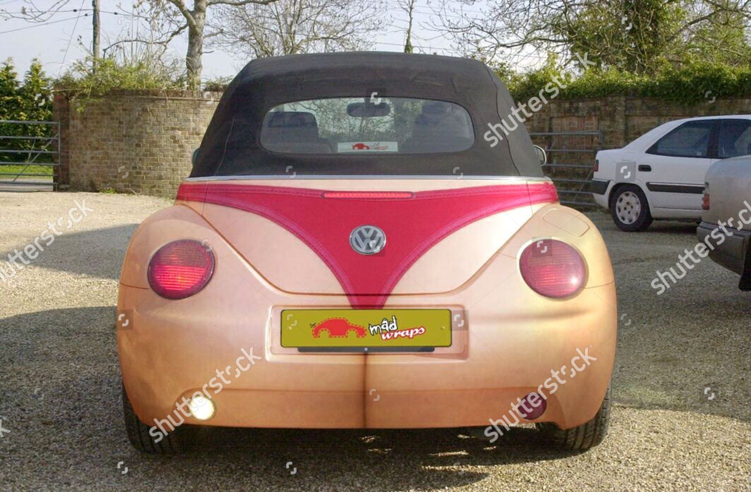 Vw Car Bra Knickers Decoration Supplied By Editorial Stock Photo