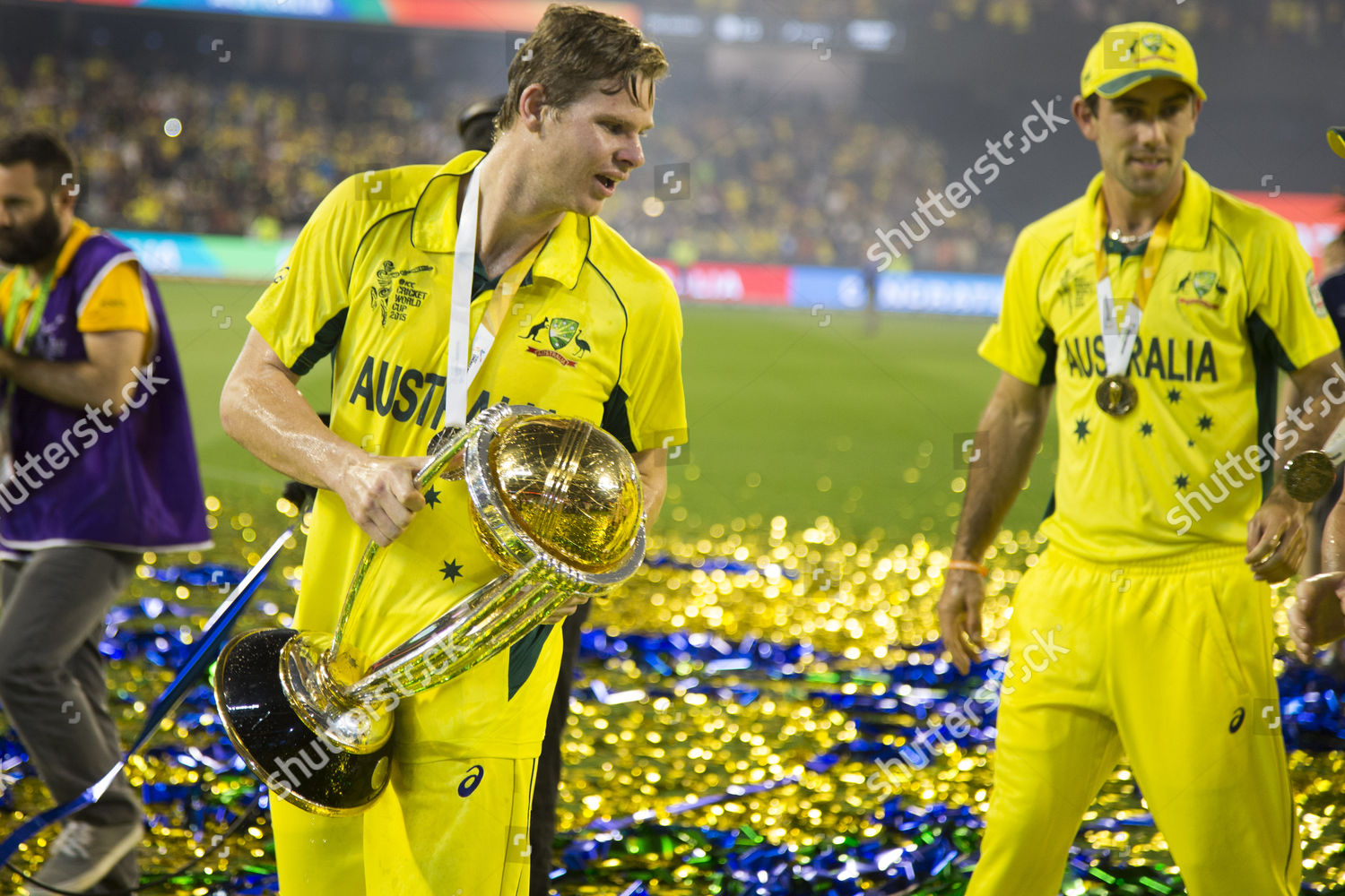 Steve Smith Holds Onto World Cup Editorial Stock Photo - Stock Image ...