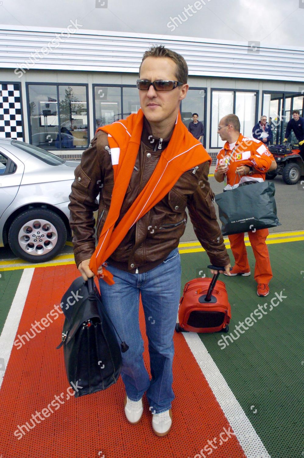Michael Schumacher Arrives Editorial Stock Photo - Stock Image