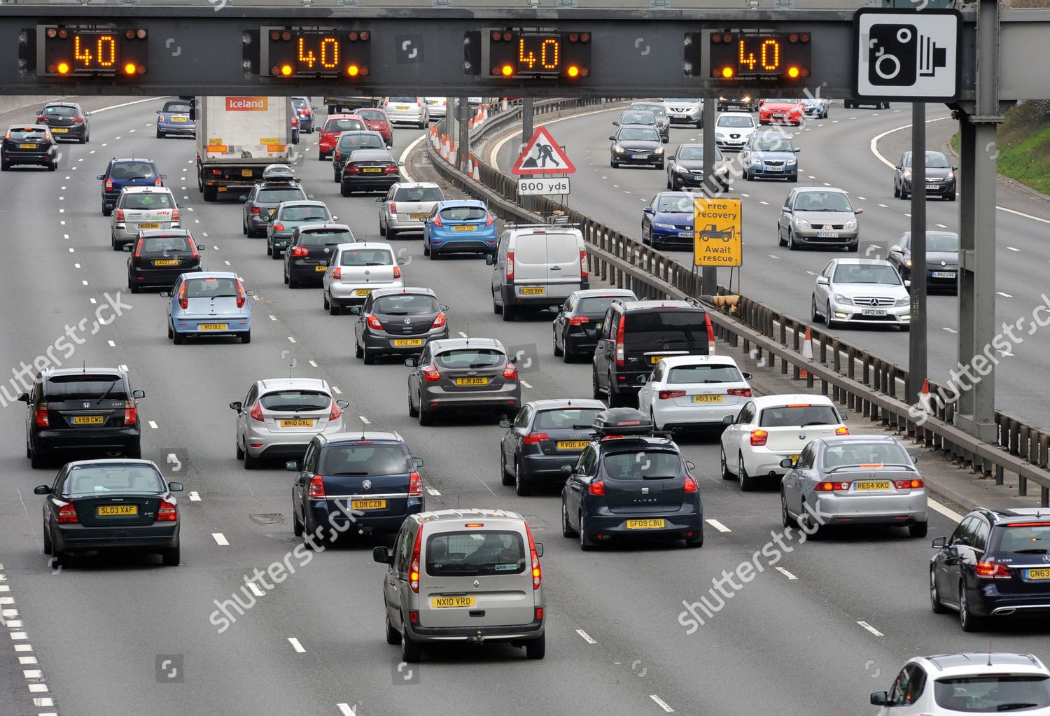 Good Friday Easter Traffic On M25 Editorial Stock Photo Stock Image
