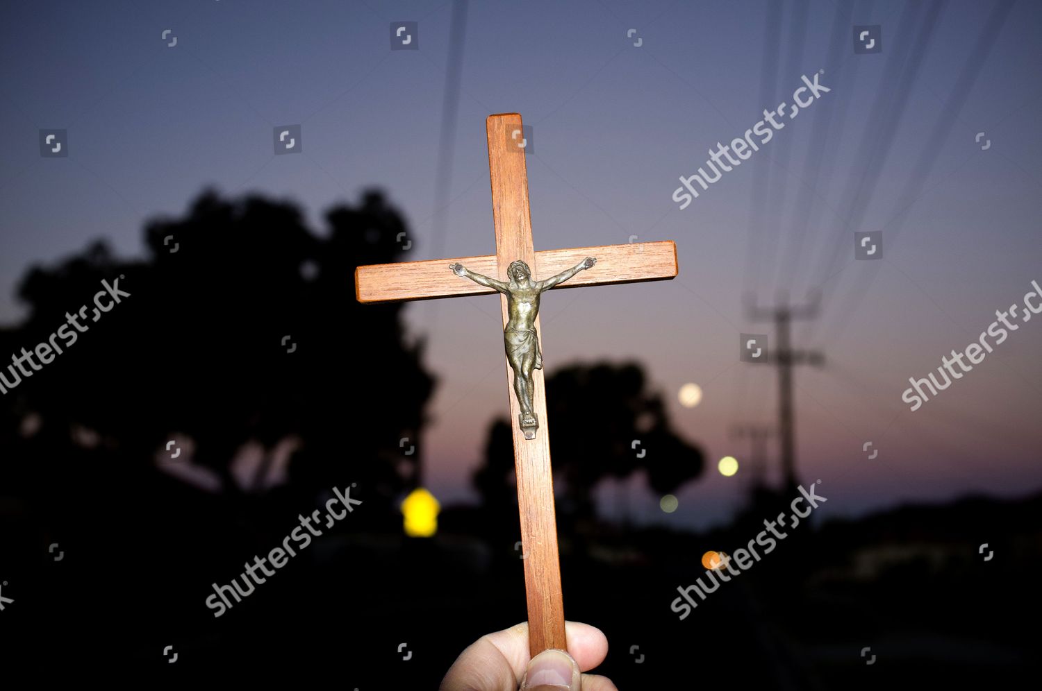 Crucifix Held Sun Down On Good Friday Editorial Stock Photo Stock Image Shutterstock 2