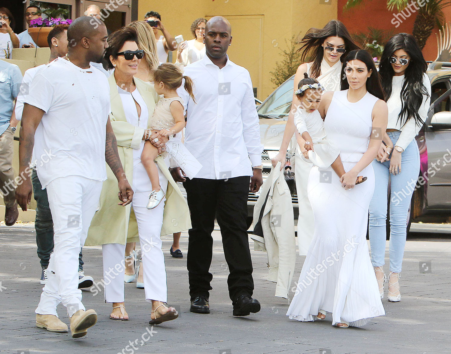 Kanye West Kris Jenner Penelope Disick Corey Editorial Stock Photo