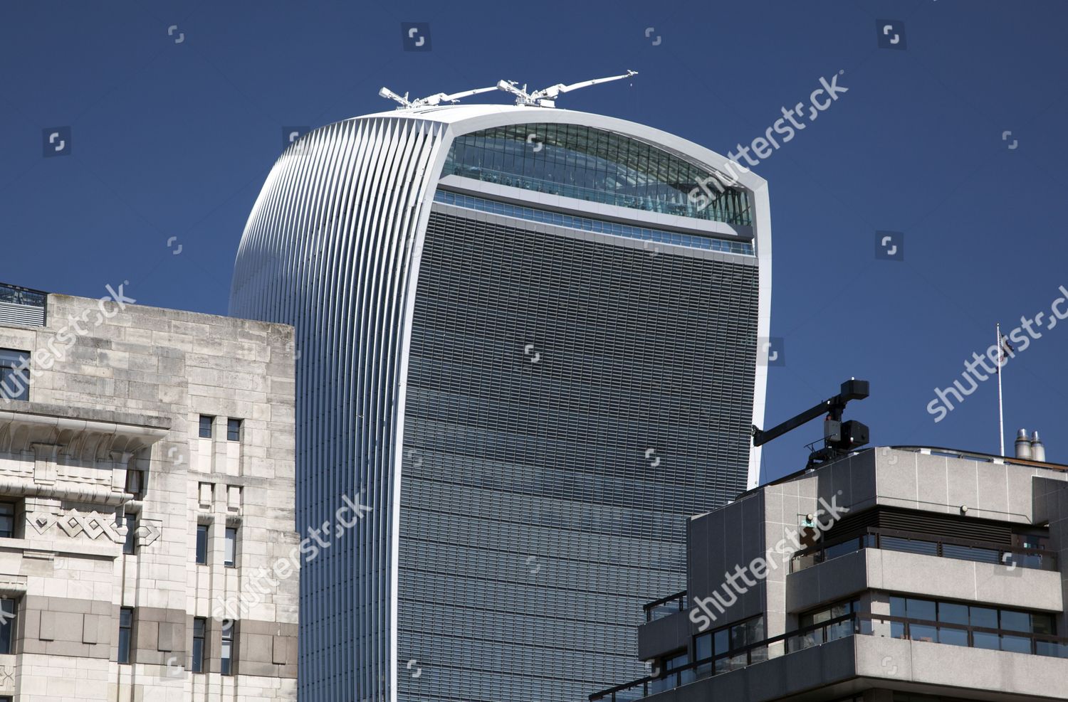 Exterior Walkie Talkie Building Foto Editorial En Stock