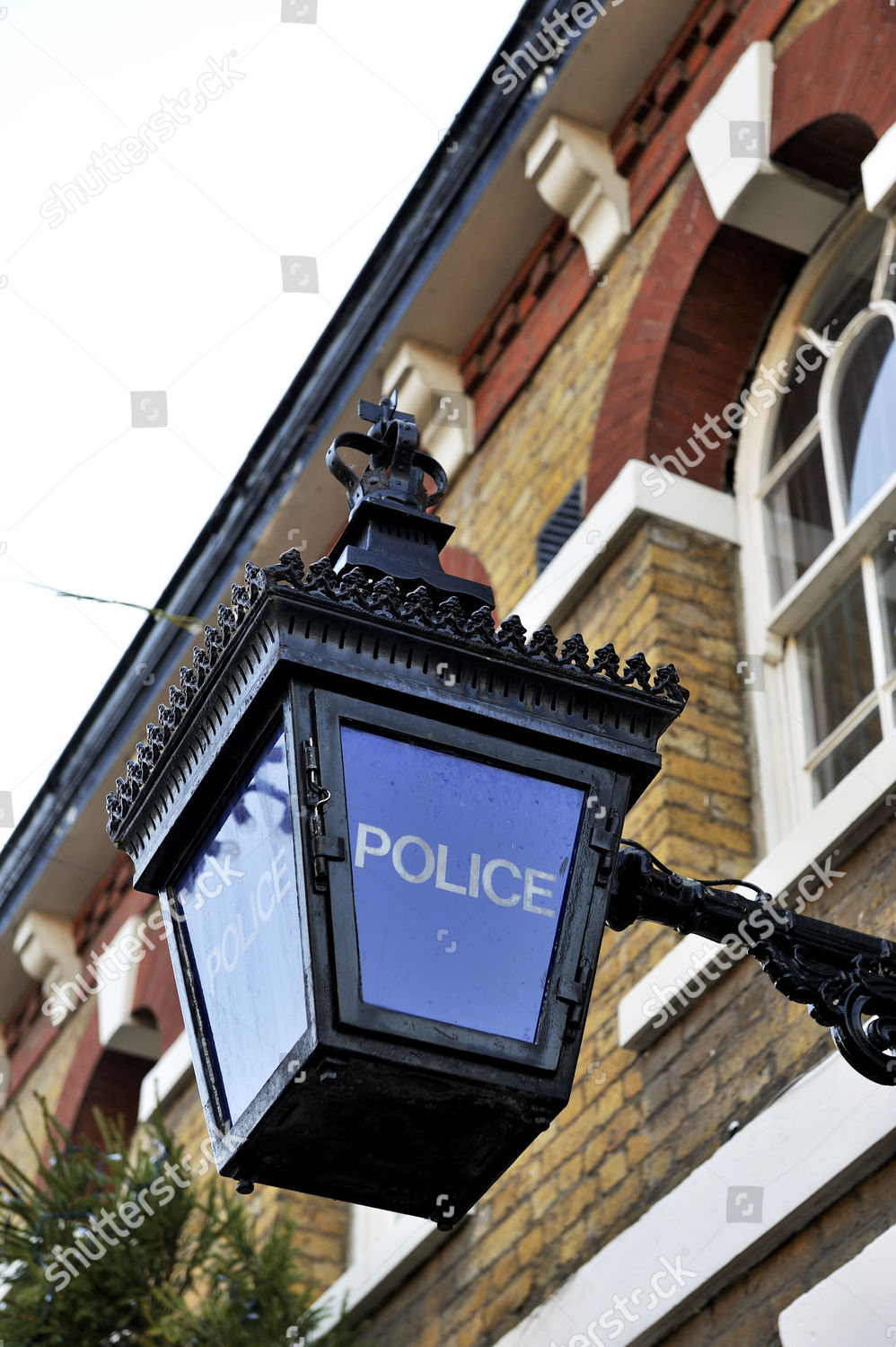 Old Fashioned Police Lamp Outside Police Editorial Stock Photo - Stock ...