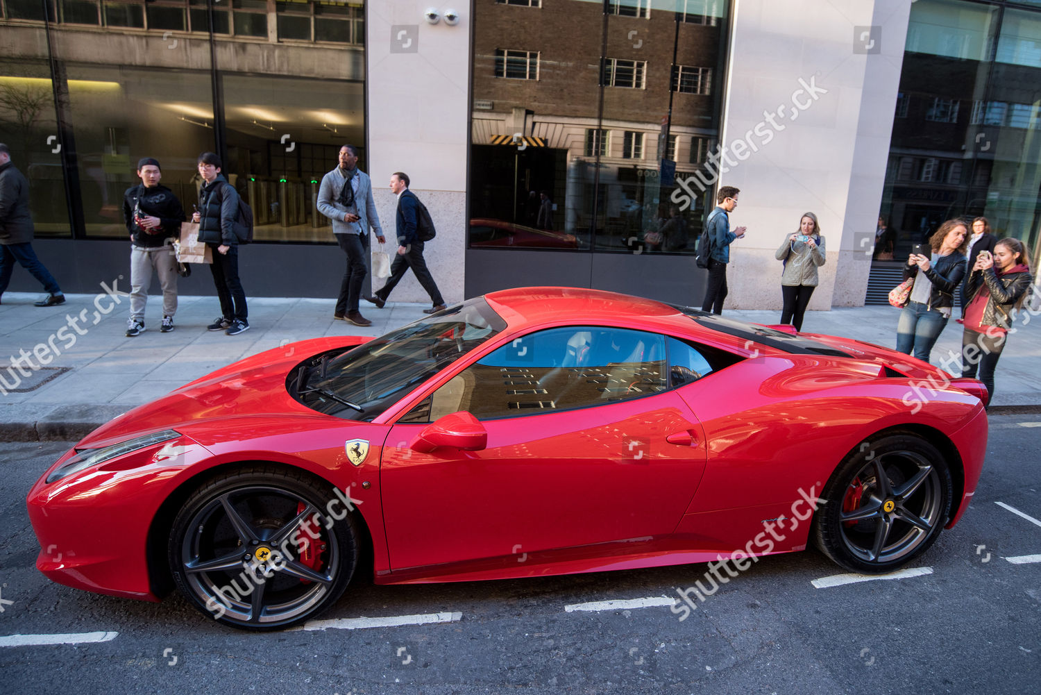 Vintage Ferraris Lined During Ferrari 488 Gtb Editorial