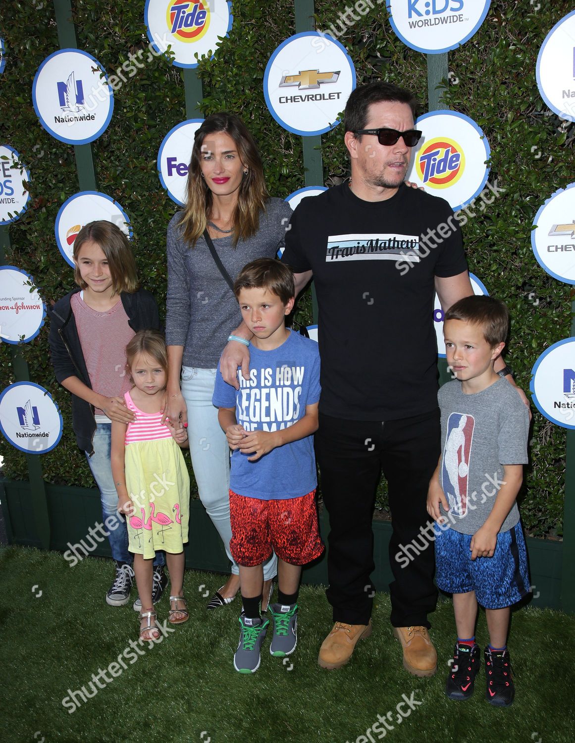 Mark Wahlberg Wife Rhea Durham Children Editorial Stock Photo - Stock ...