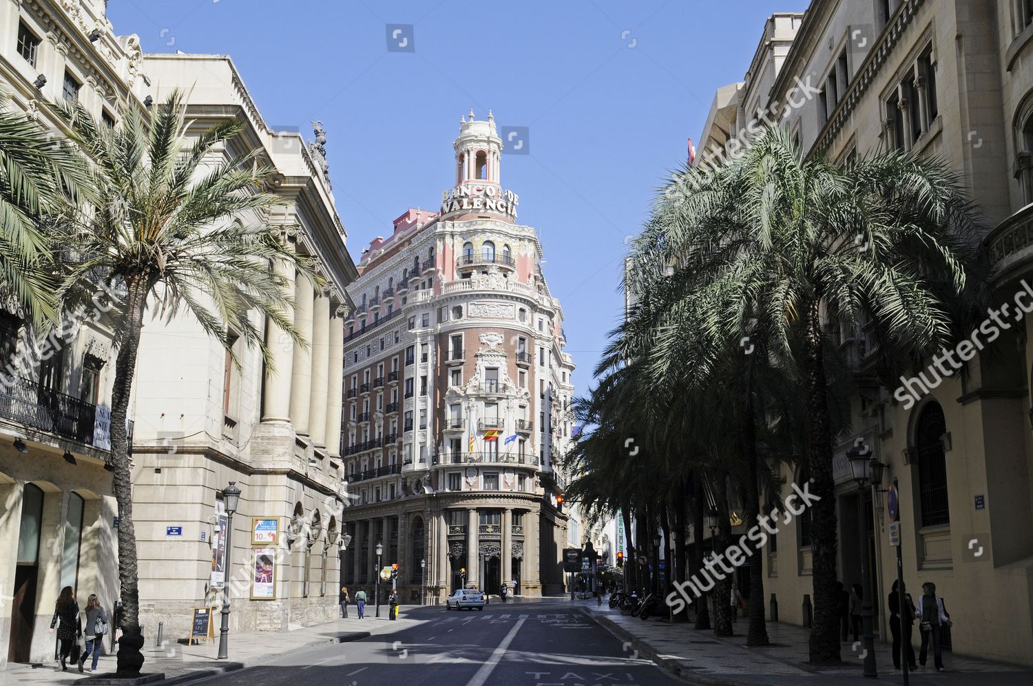 Banco De Espana Bank Building Valencia Editorial Stock Photo - Stock ...