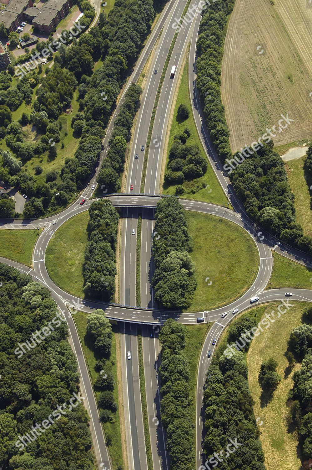 Aerial Photo Buer Roundabout Vinckestrasse A52 Editorial Stock Photo ...