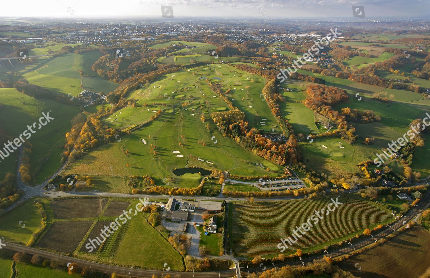 Aerial Picture Velbert Gut Kuhlendahl Golfclub Editorial Stock Photo ...