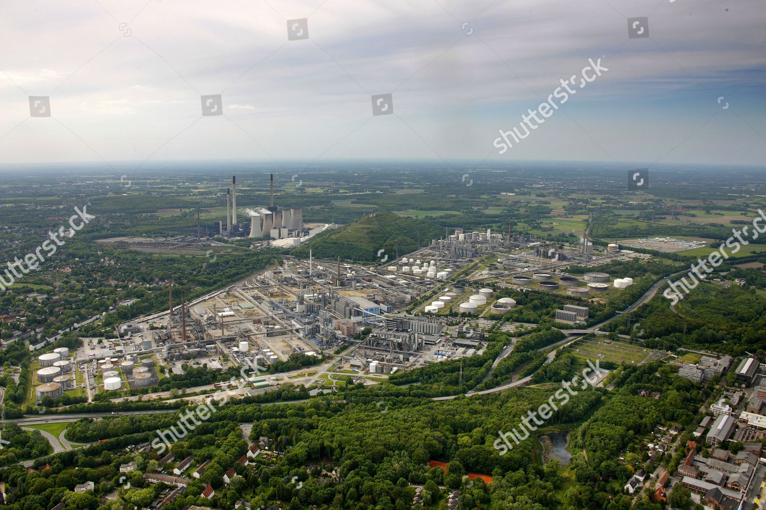 Aerial Photo Veba Oel Ag Oil Editorial Stock Photo - Stock Image ...