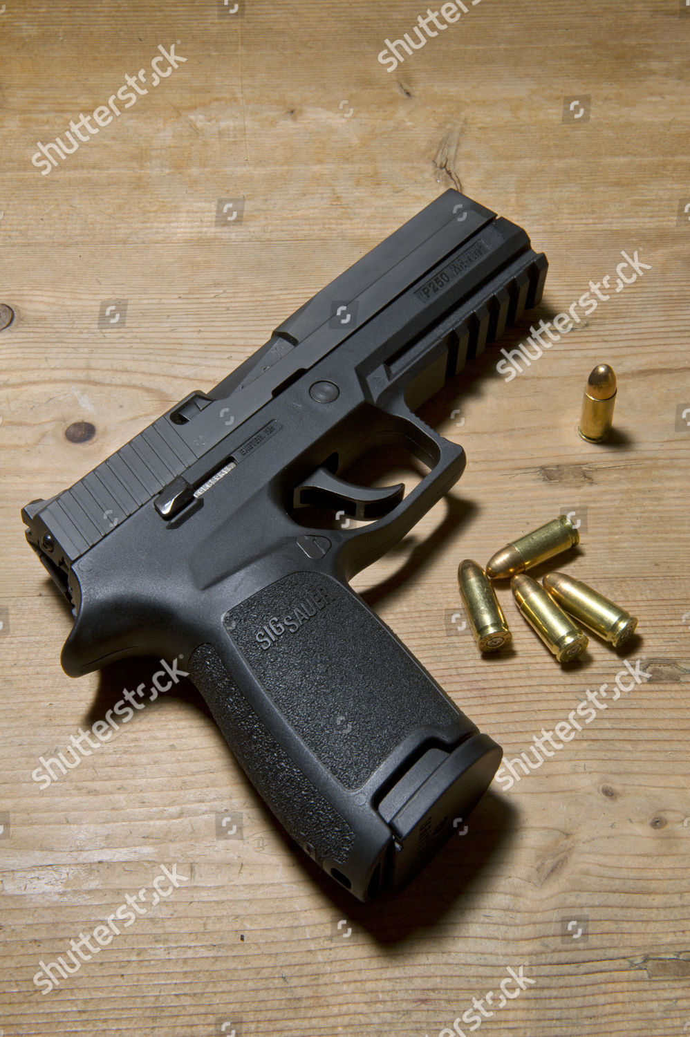 Sig Sauer P250 Semiautomatic Pistol 9mm Editorial Stock Photo - Stock ...