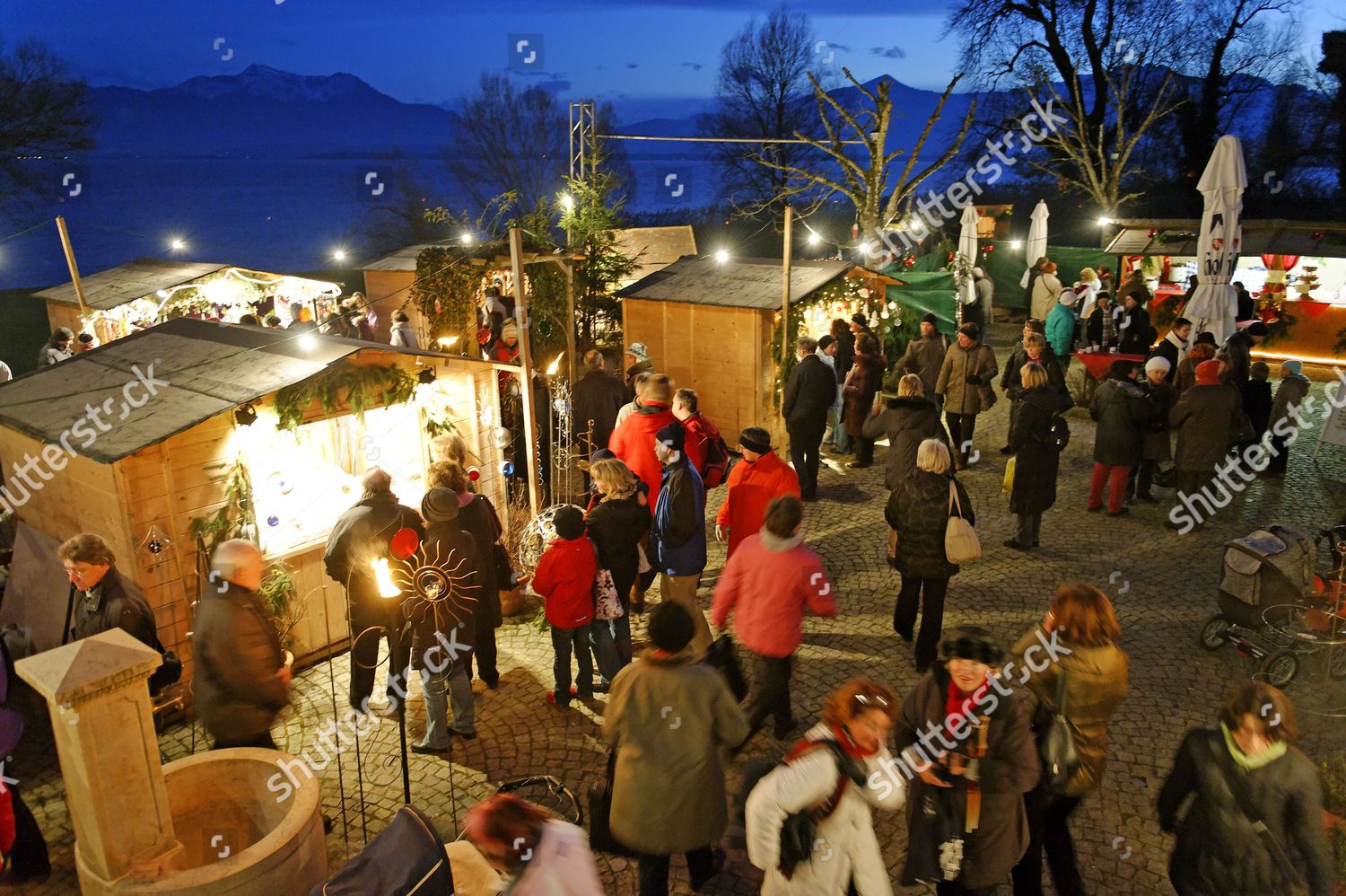 Christmas Market Fraueninsel Island Lake Chiemsee Editorial Stock Photo