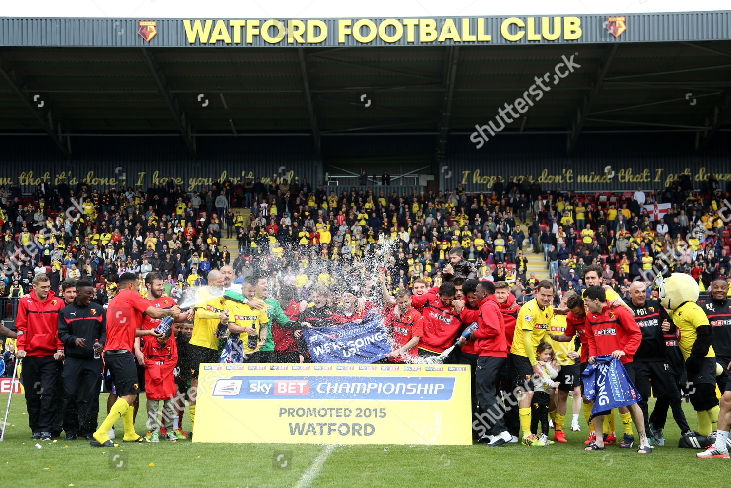 Watford Celebrate Promotion Premier League After Editorial Stock Photo ...