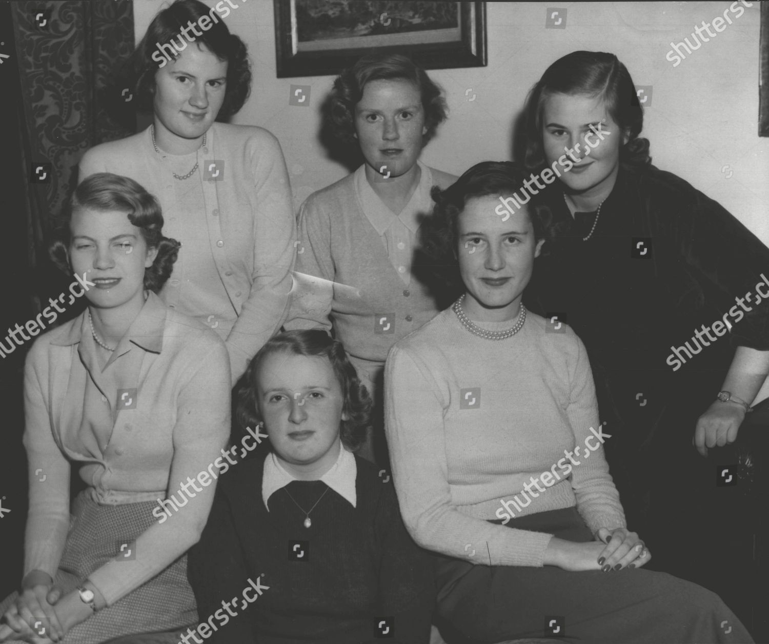 Debutantes Back Row Lr Diana Richmond Editorial Stock Photo - Stock ...