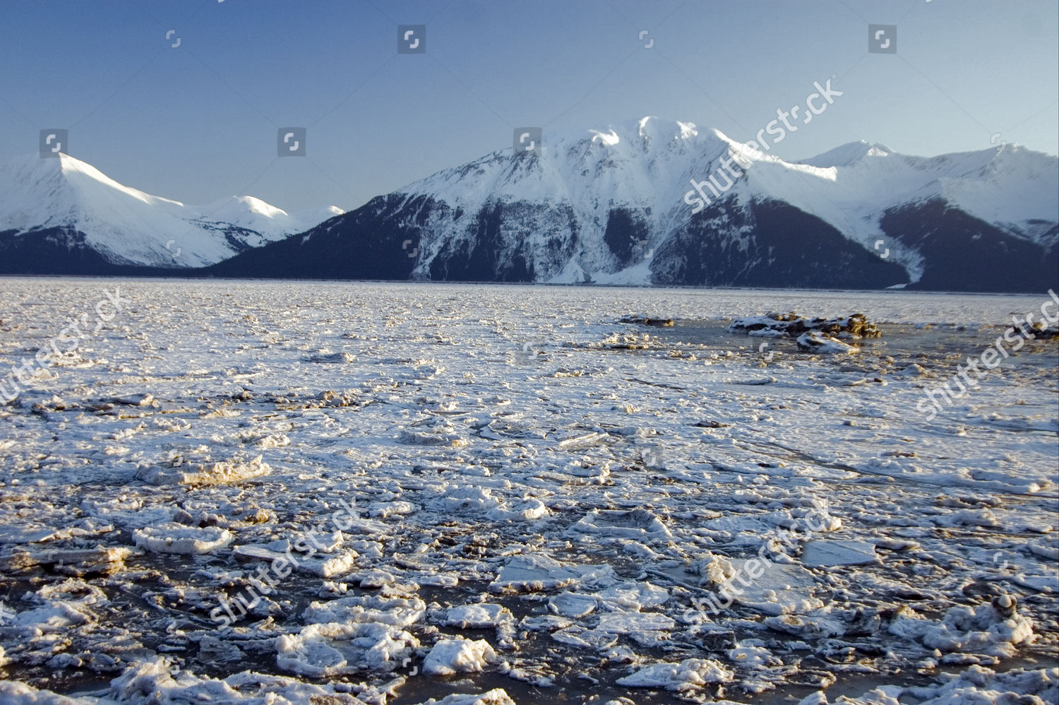 Ice Mountains Turnagain Arm Cook Inlet Editorial Stock Photo - Stock ...