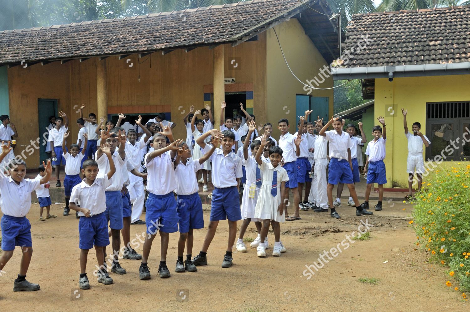 schoolchildren-using-sign-language-school-deaf-editorial-stock-photo