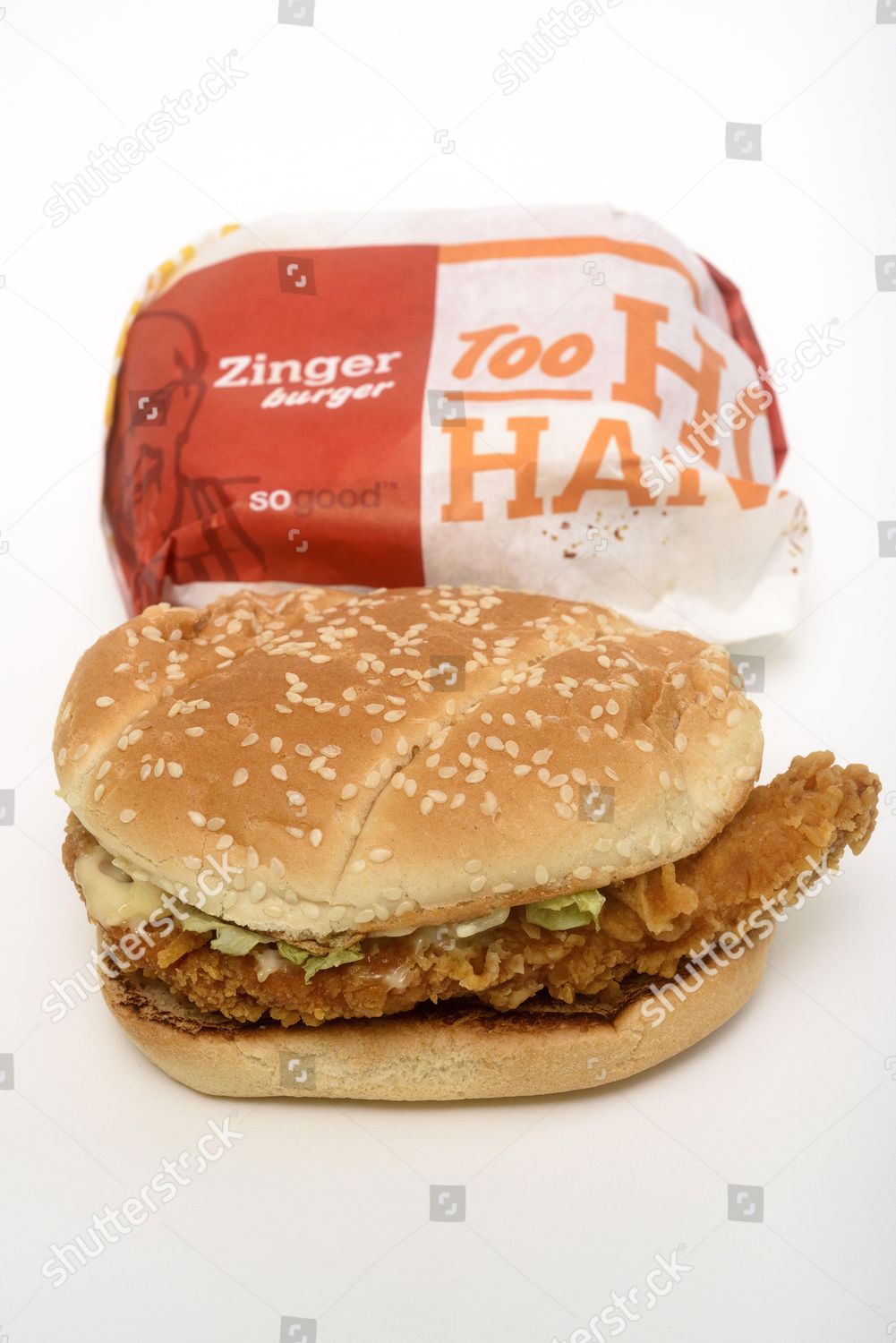 Kfc Zinger Burger Wrapper Editorial Stock Photo Stock Image