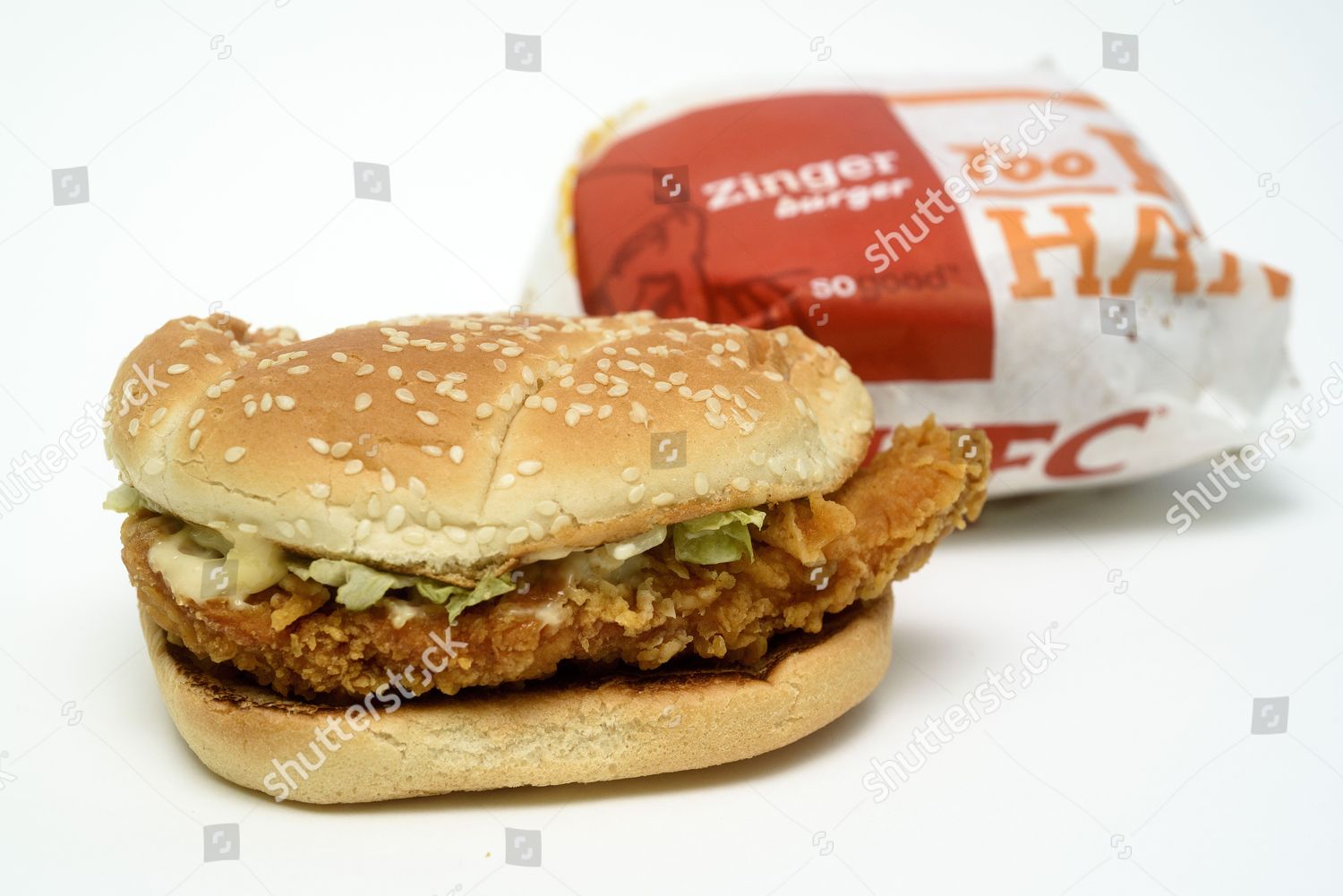Kfc Zinger Burger Wrapper Editorial Stock Photo Stock Image