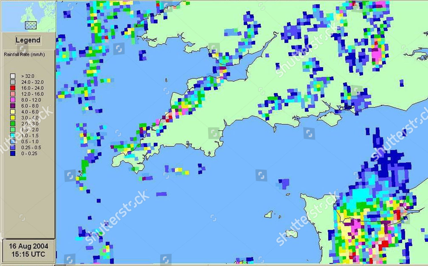 Met Office Weather Map Showing Rainfall Editorial Stock Photo - Stock ...