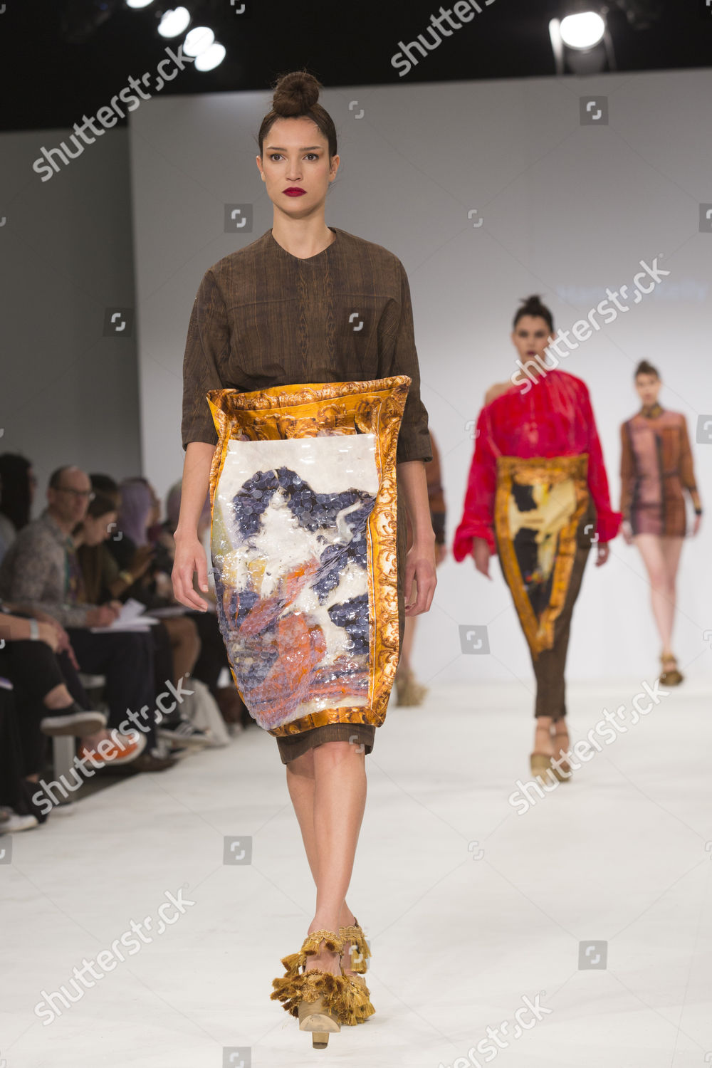 Model On Catwalk Wearing Collection Graduate Editorial Stock Photo ...