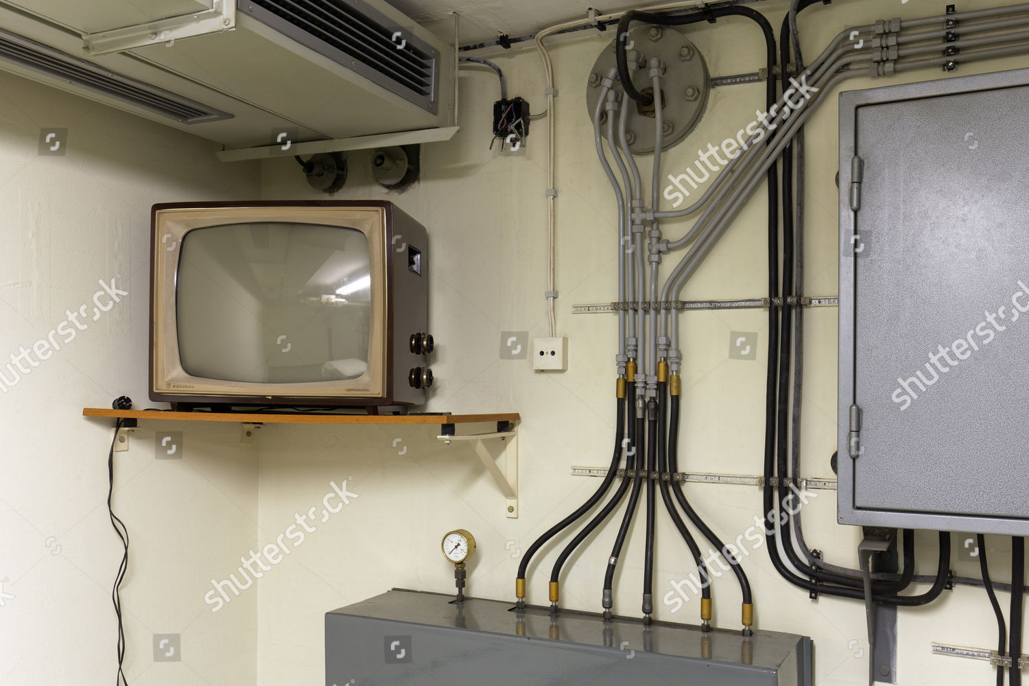 Television high pressure air lines common editorial stock photo stock