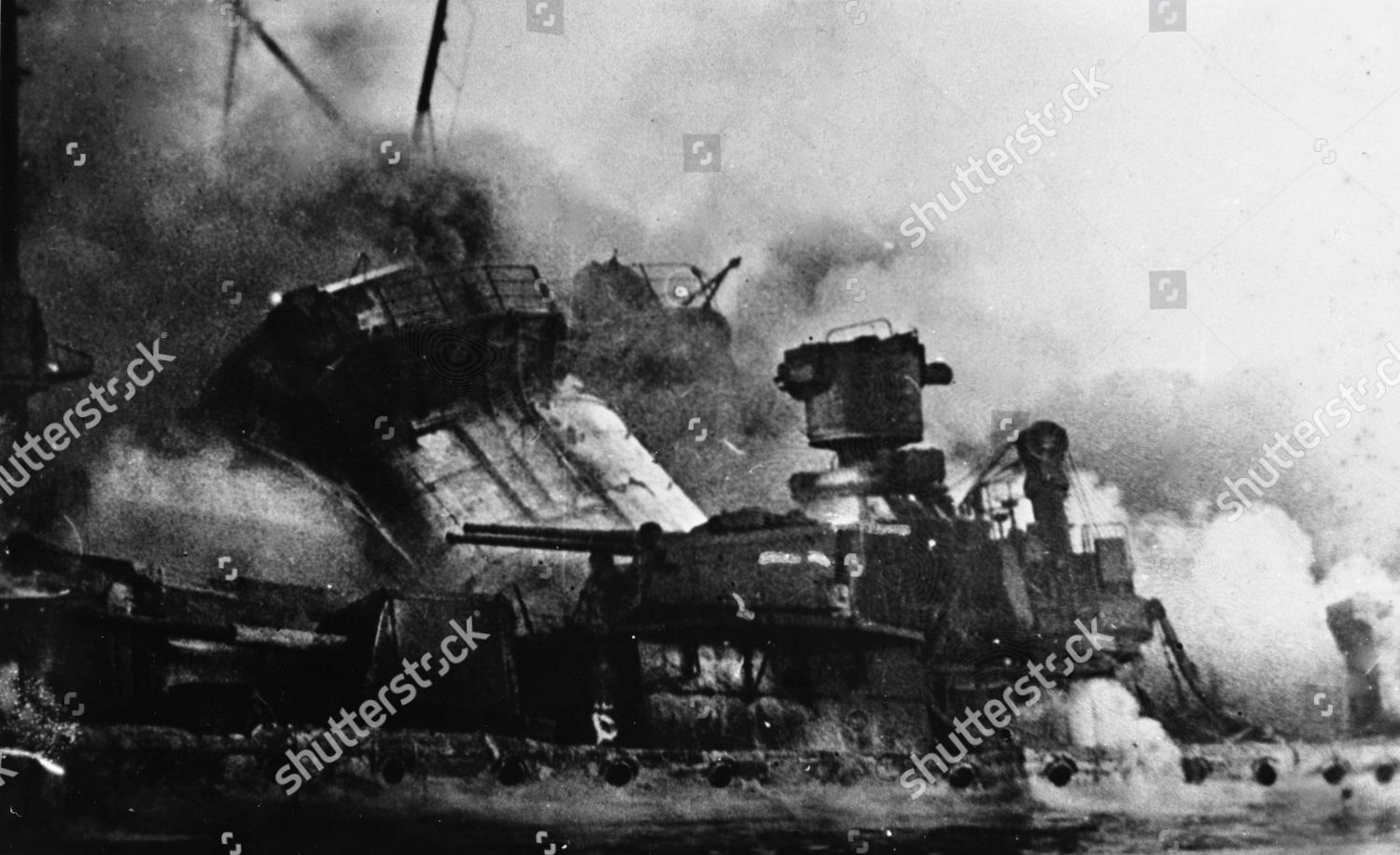 German Warship Graf Spee During Battle Editorial Stock Photo - Stock ...