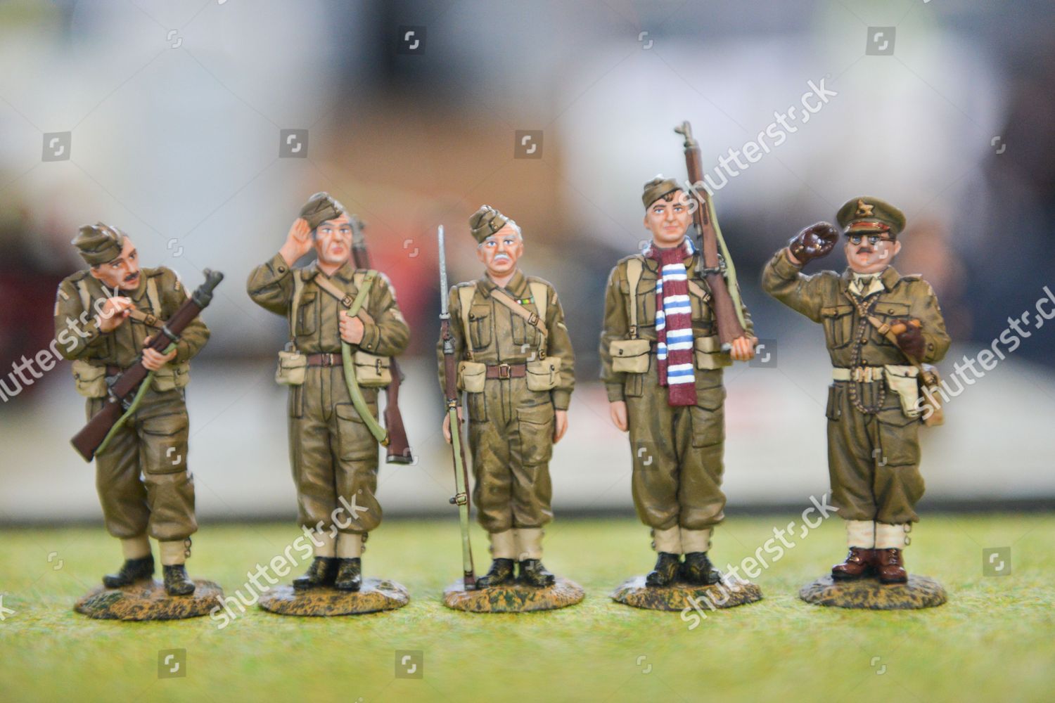 Set Di 4 Statuette Bobblehead Ufficiali Dad's Army - Capitan Mainwearing, Jones, Wilson E Pike (Altezza 7,6 Cm)