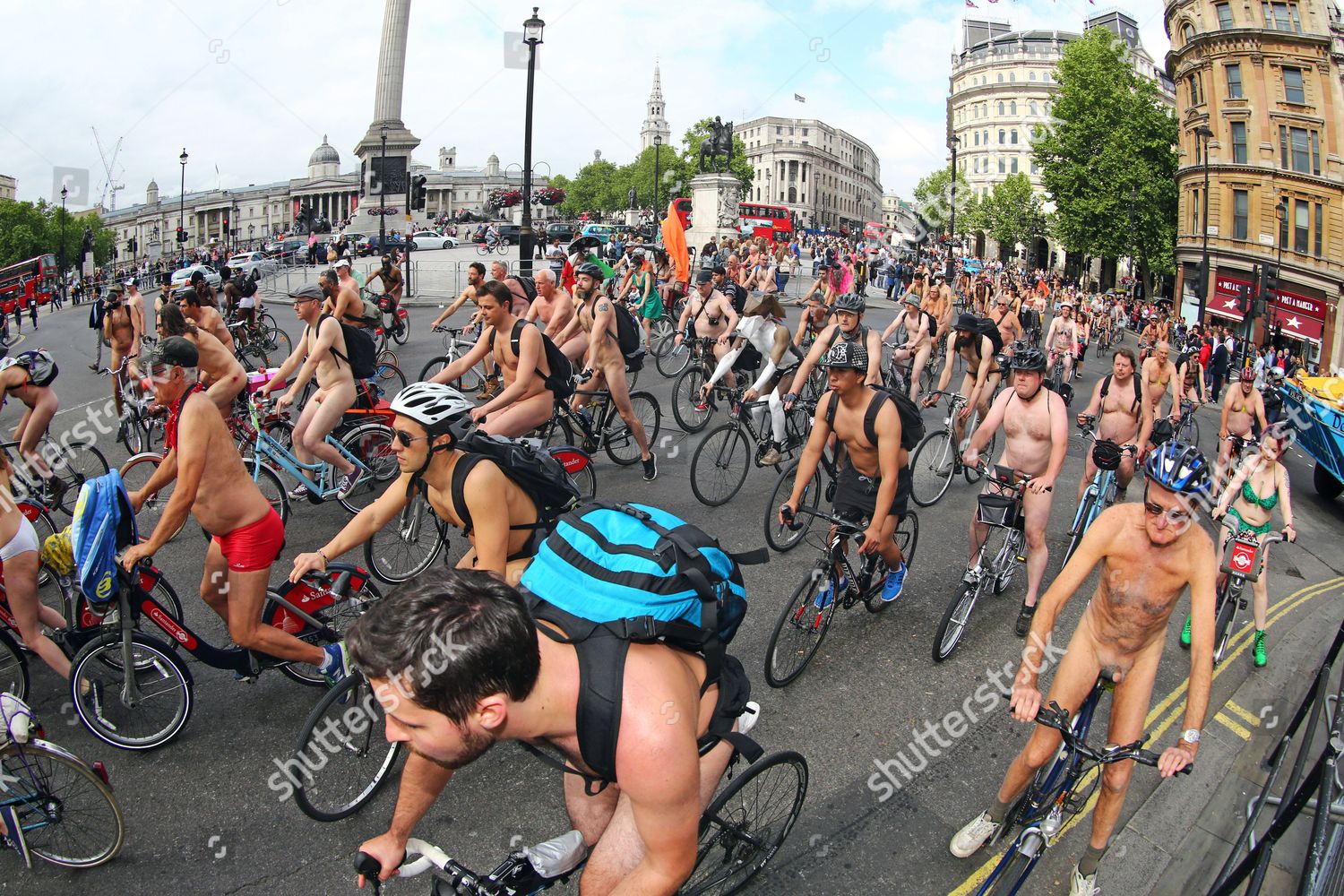 Participants World Naked Bike Ride Where Redaktionelles Stockfoto My