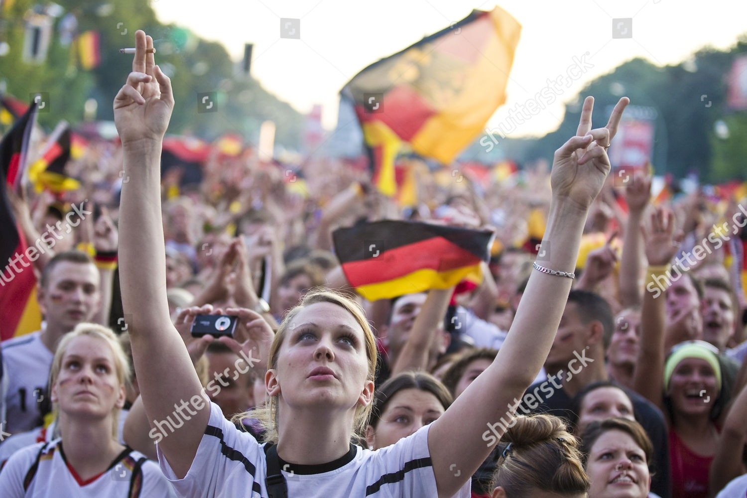 Fans Watching Final Game Football Em Editorial Stock Photo Stock