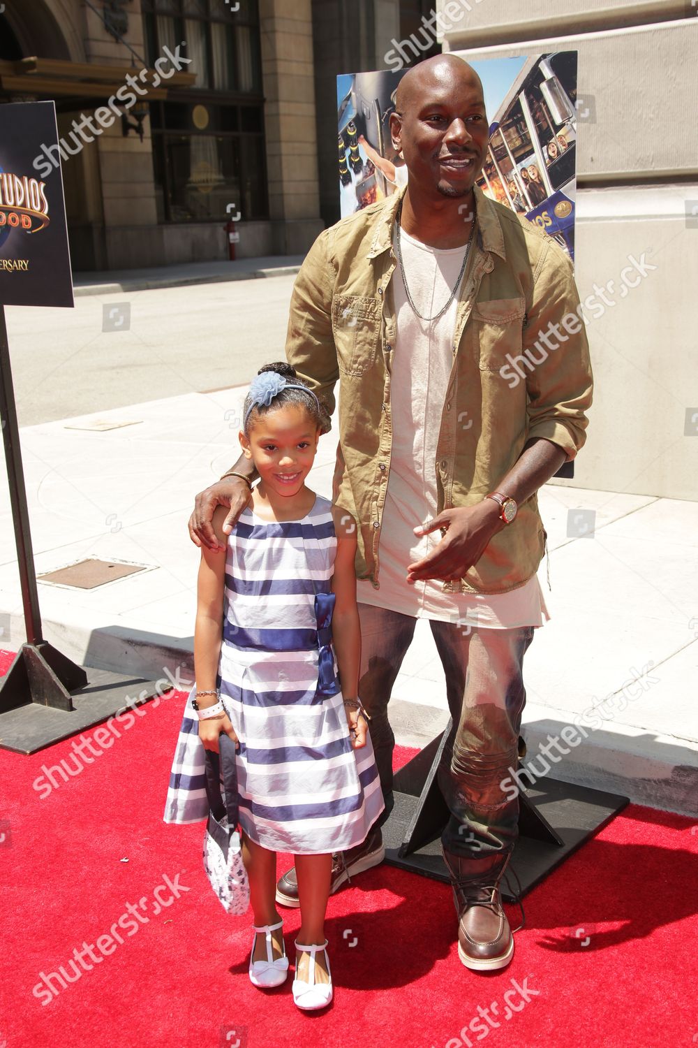 Tyrese Gibson Daughter Shayla Somer Gibson Editorial Stock Photo