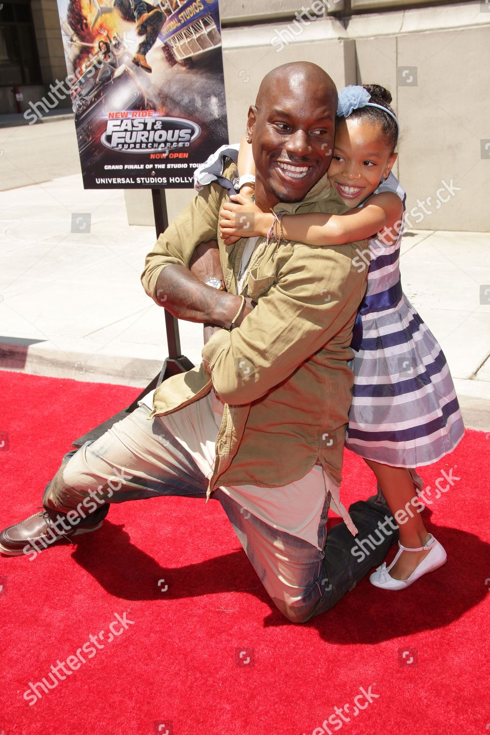 Tyrese Gibson Daughter Shayla Somer Gibson Editorial Stock Photo