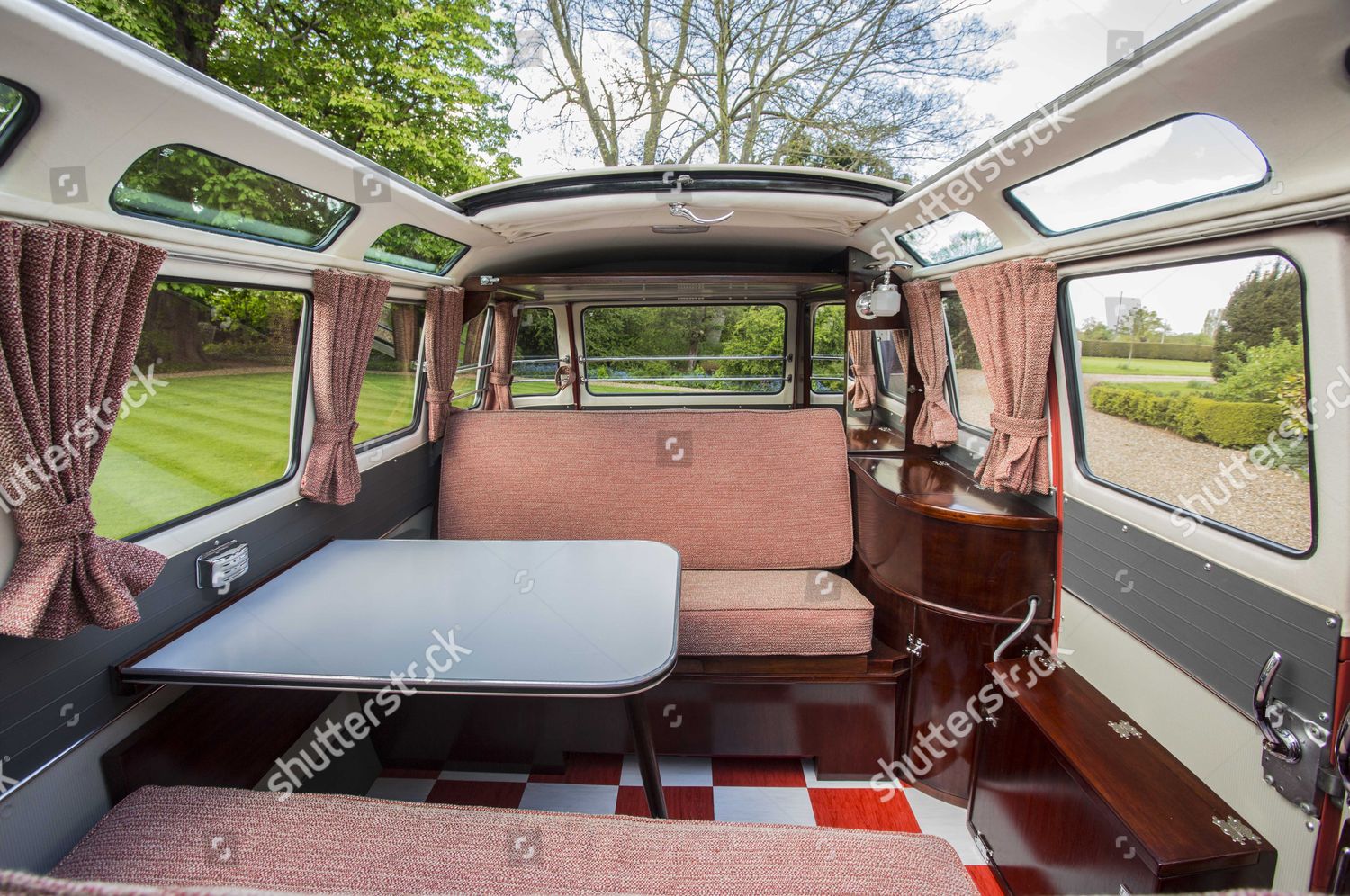 Interior Devon Samba Deluxe Vw Camper Van Editorial Stock