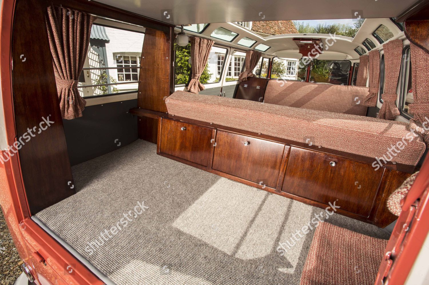 Interior Devon Samba Deluxe Vw Camper Van Editorial Stock