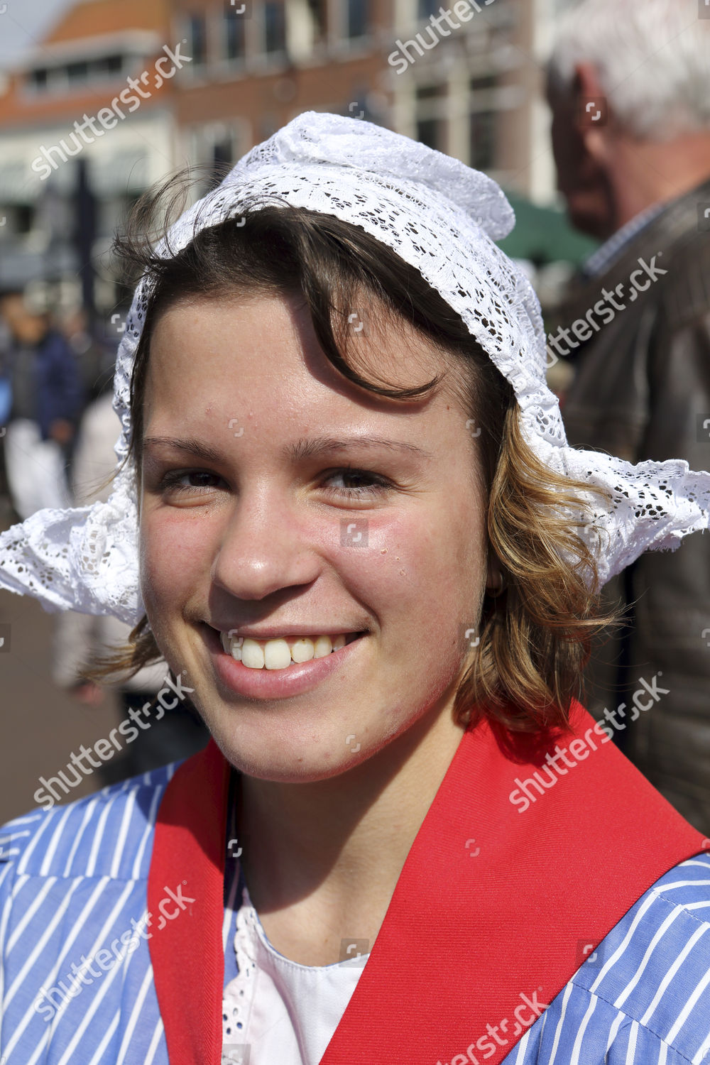 Smiling Woman Traditional Dutch Costume Gouda Editorial Stock Photo ...