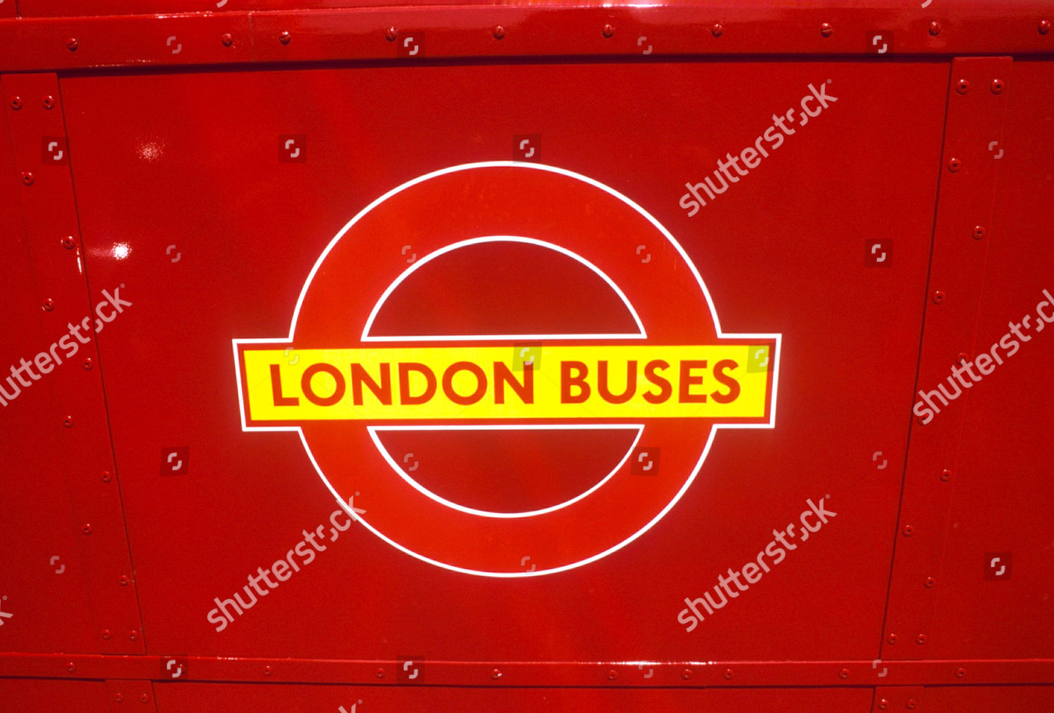 London Buses Roundel On Routemaster Bus Editorial Stock Photo - Stock ...